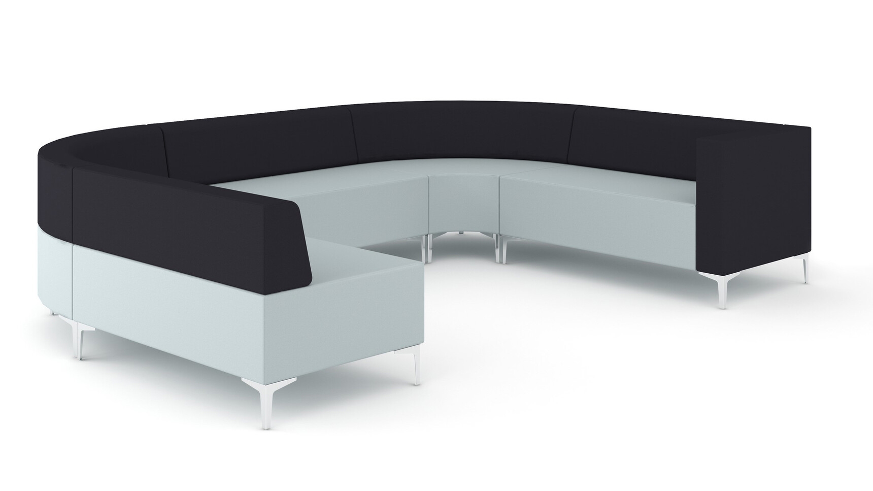 Elite Office Furniture Evo Plus Modular Sofa On White Background Family Image