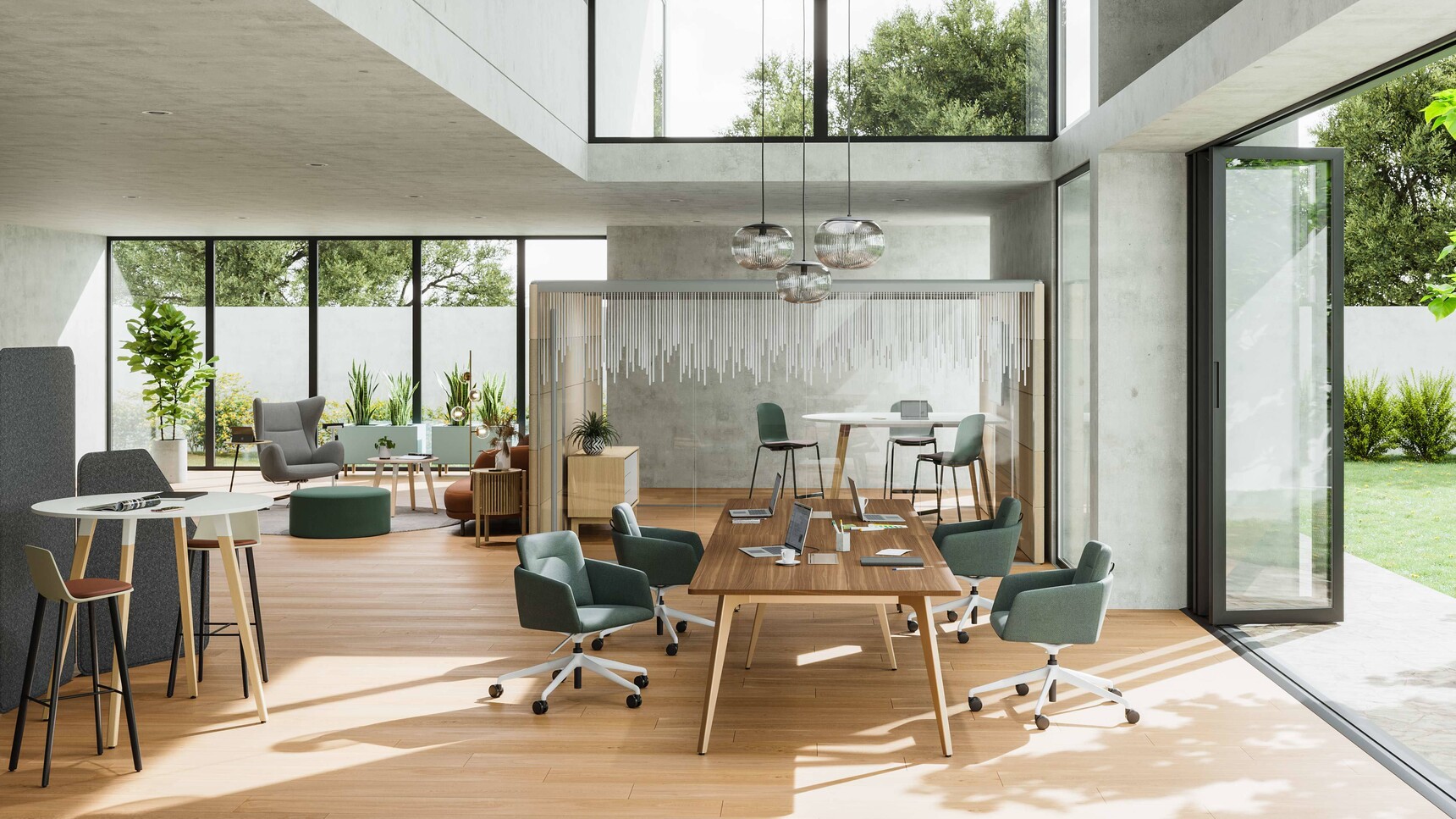 Steelcase Lares Meeting Table In Office Setting