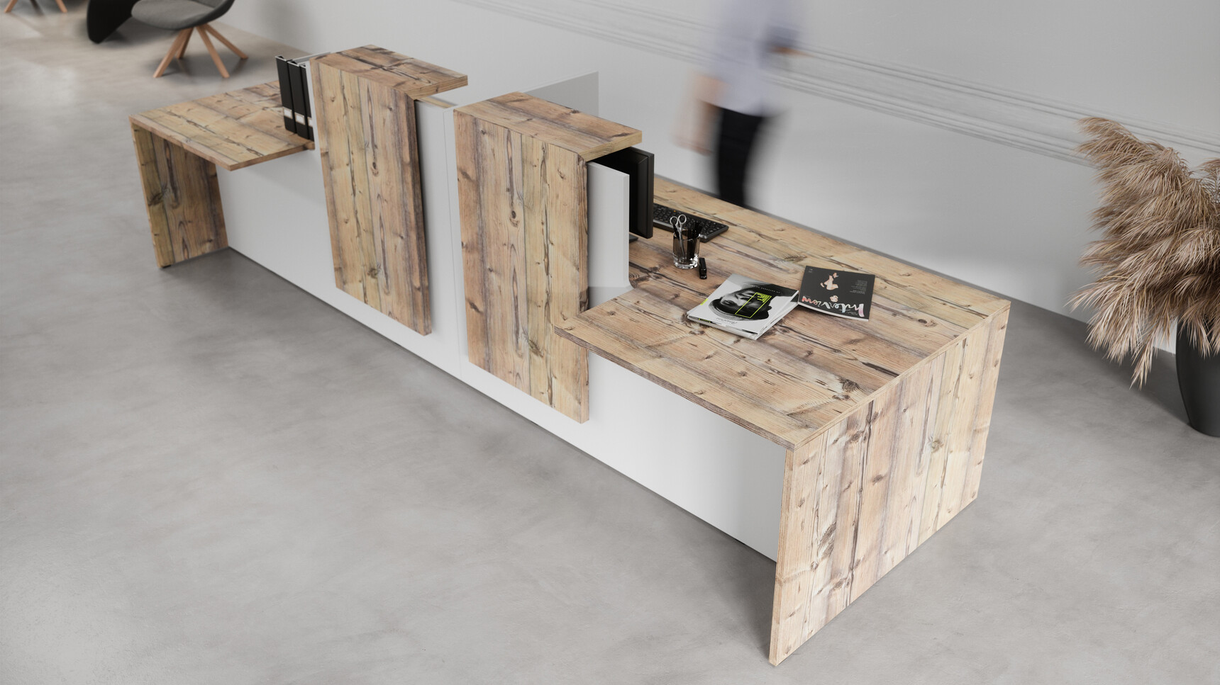 Buronomic Fifty Fifty Reception Desk Family3