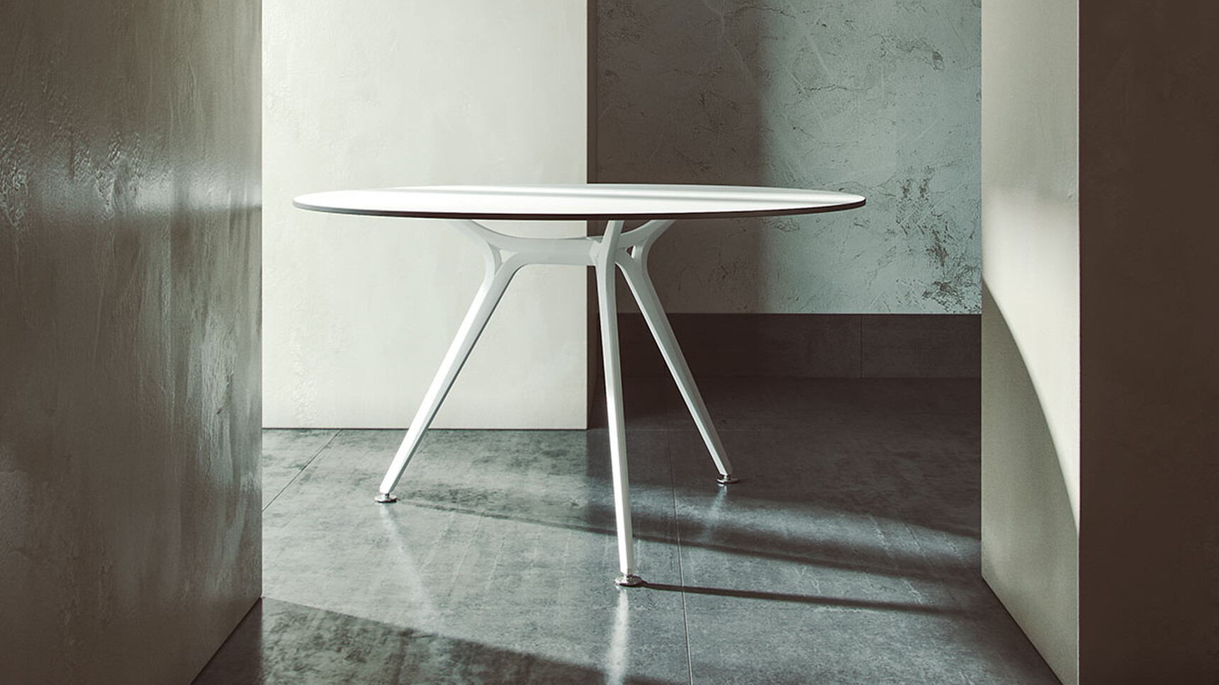 Actiu Arkitek Circular Meeting Table White Finish Family Image