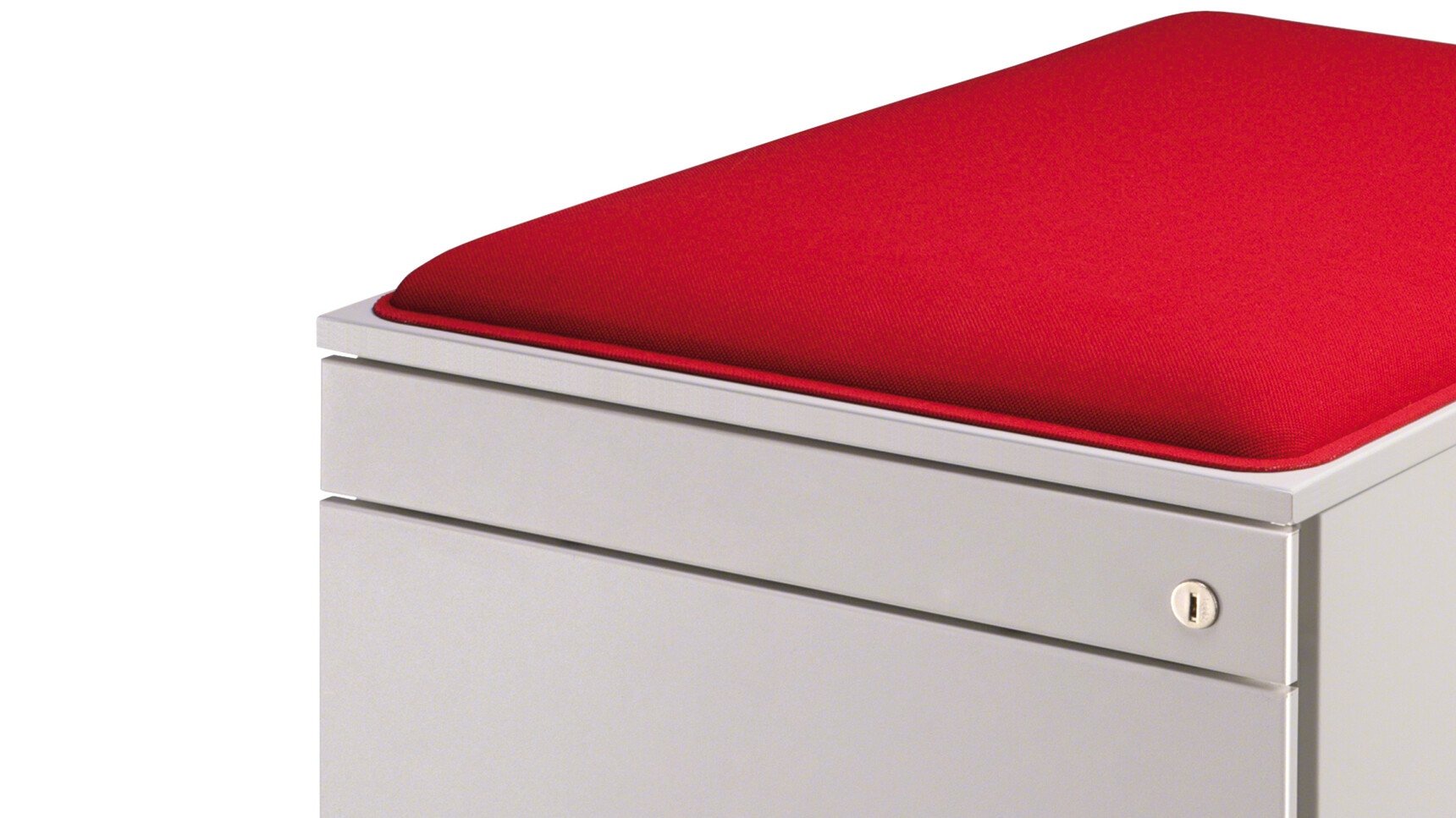 Steelcase Implicit Four Drawer Pedestal With Premium Front On Castors Steel Detail Image Of Cushion