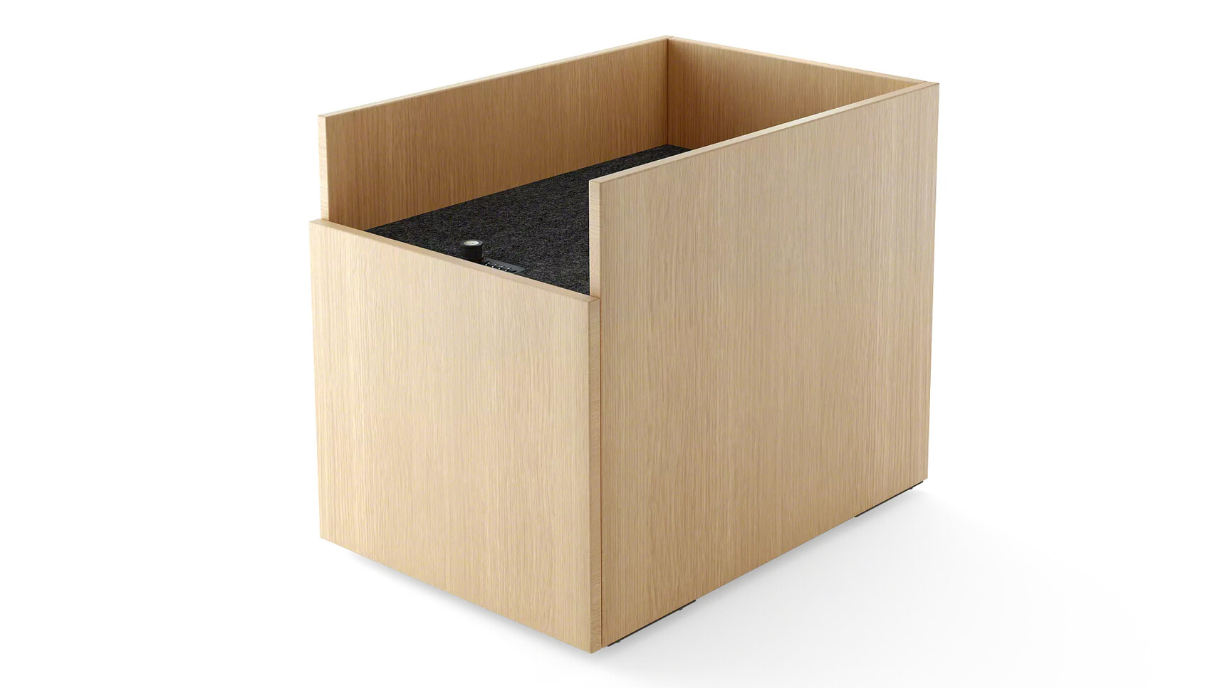 Steelcase Implicit Lease Bag Drop Keyless On Castors Wood Finish Family Image