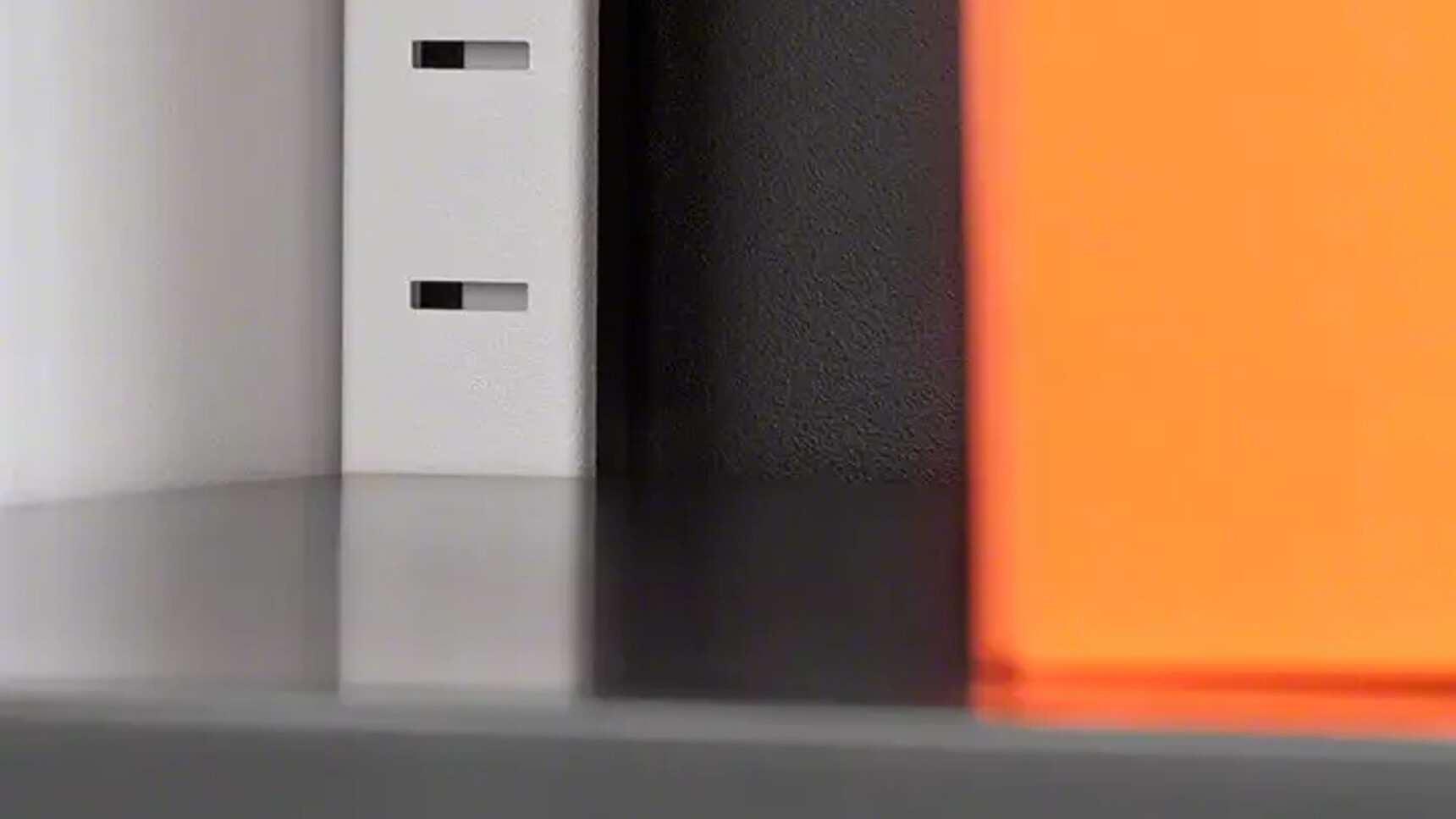 Steelcase Volum Art Cupboard Hinged Glass Doors Detail Image