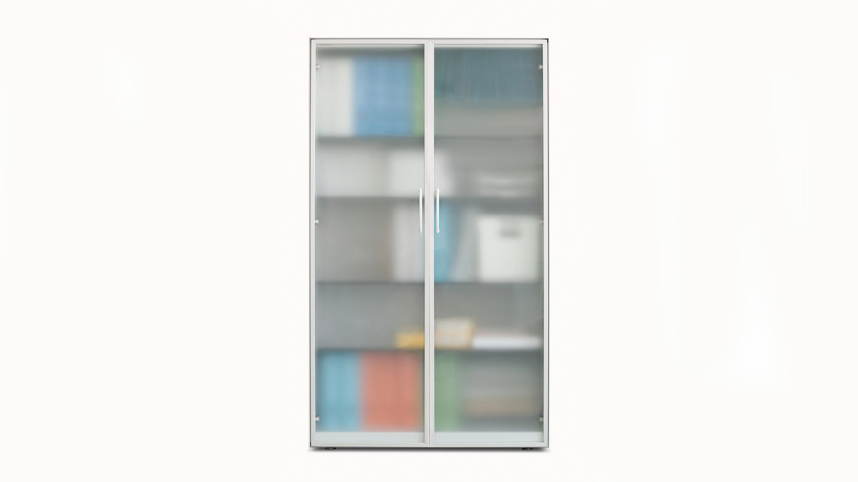 Steelcase Volum Art Cupboard Hinged Glass Doors With Doors Closed And Objects Family Image