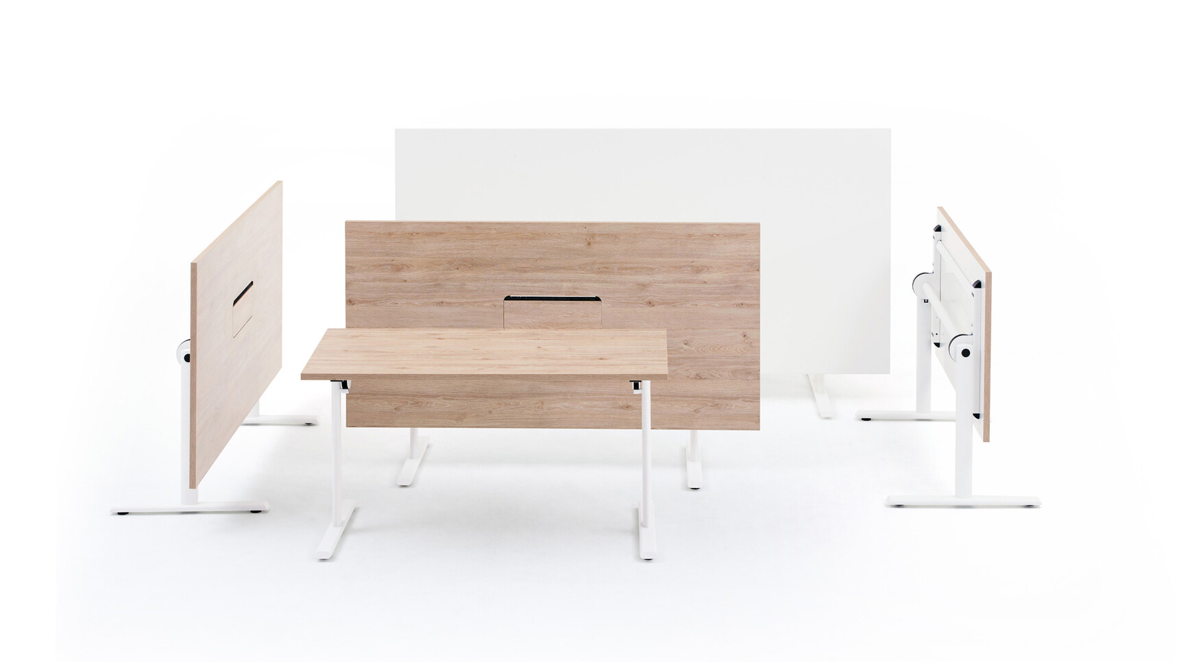 Orangebox Convo Flip Top Meeting Tables Family Image Of The Range With Tops Flipped