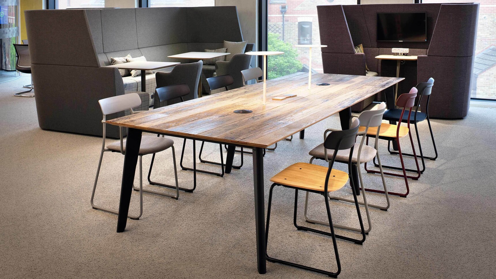 Orangebox Cubb Meeting Table In Office Environment