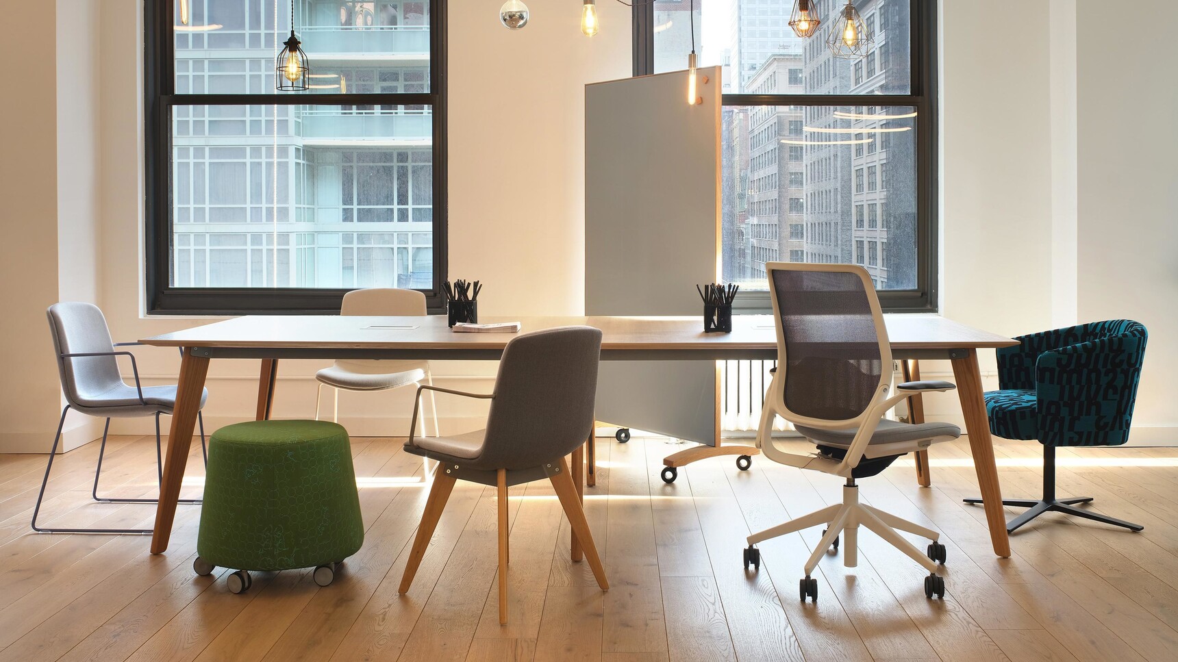 Orangebox Cubb Meeting Table In Office Setting