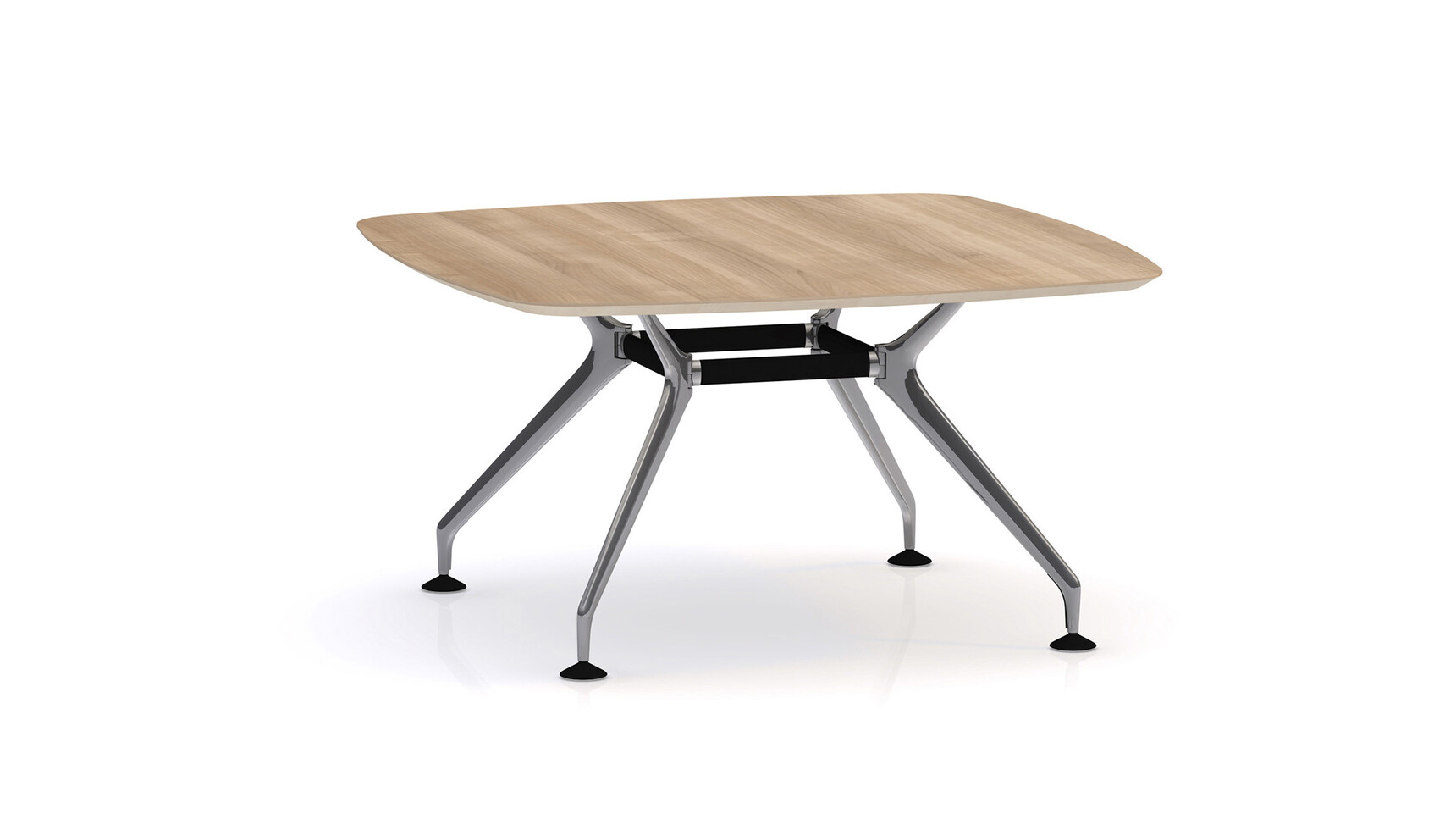 Orangebox Lano Soft Square Meeting Table Wood Top Family Image