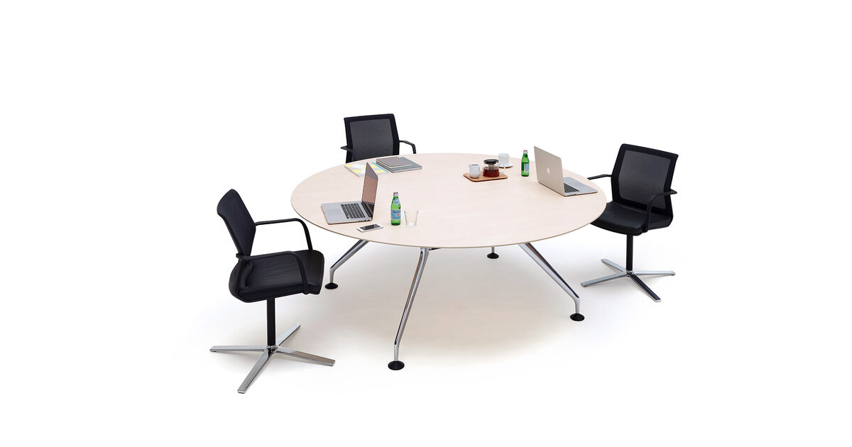 Orangebox Lano Round Meeting Table Hunts Office
