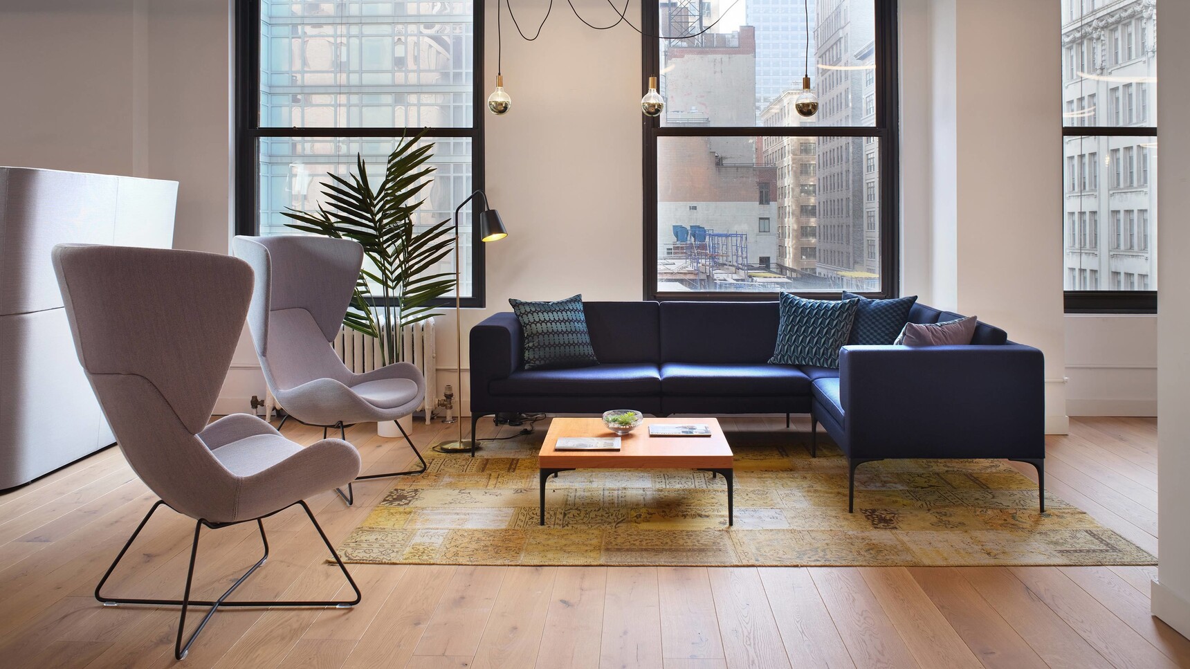 Orangebox Vale Modular Sofa In Office Setting