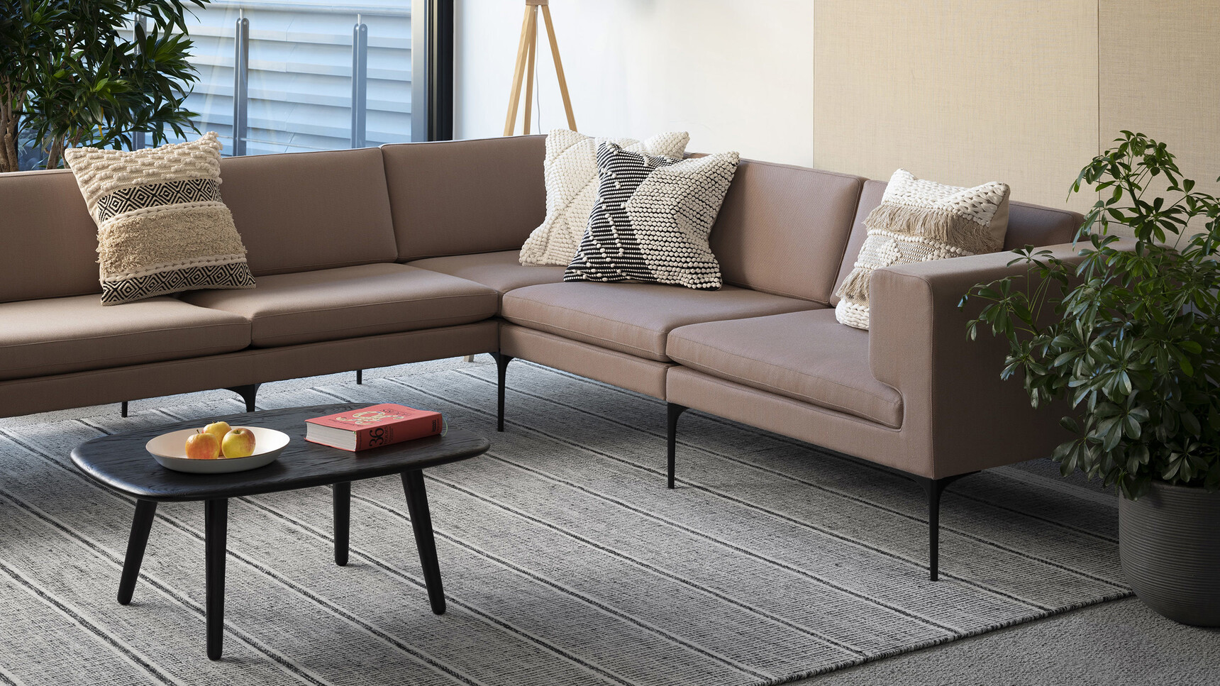 Orangebox Vale Modular Sofa With Table Family Image