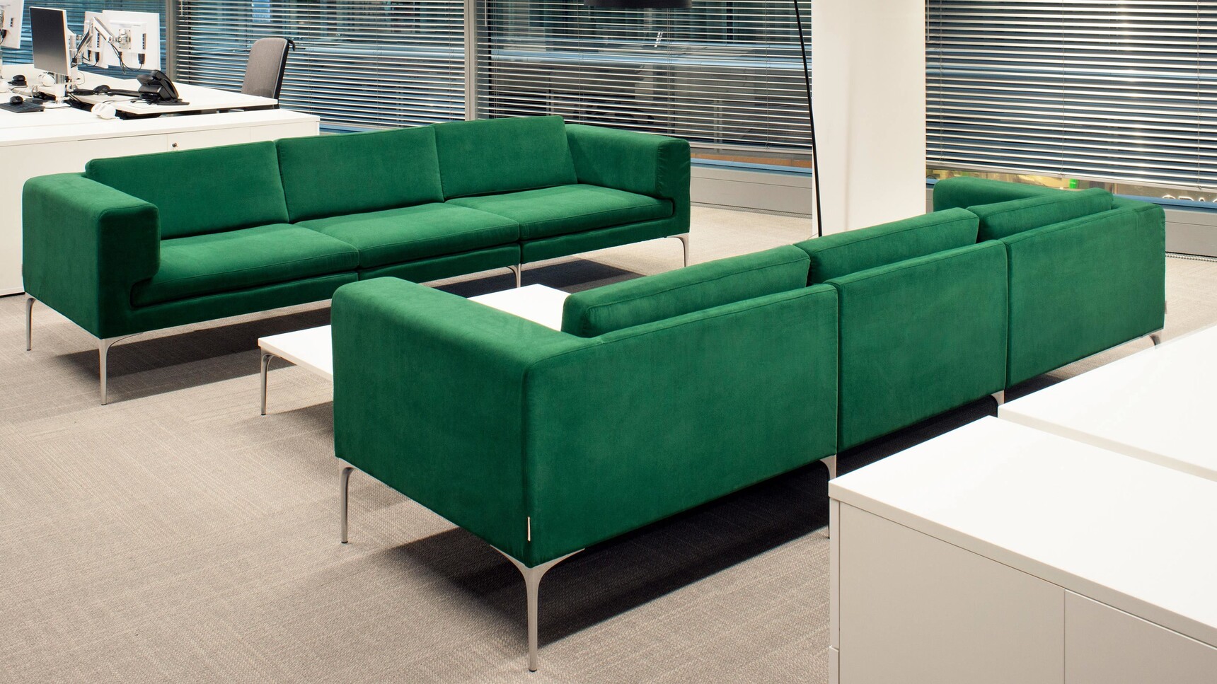 Orangebox Vale Modular Sofa Green Upholstery Family Image