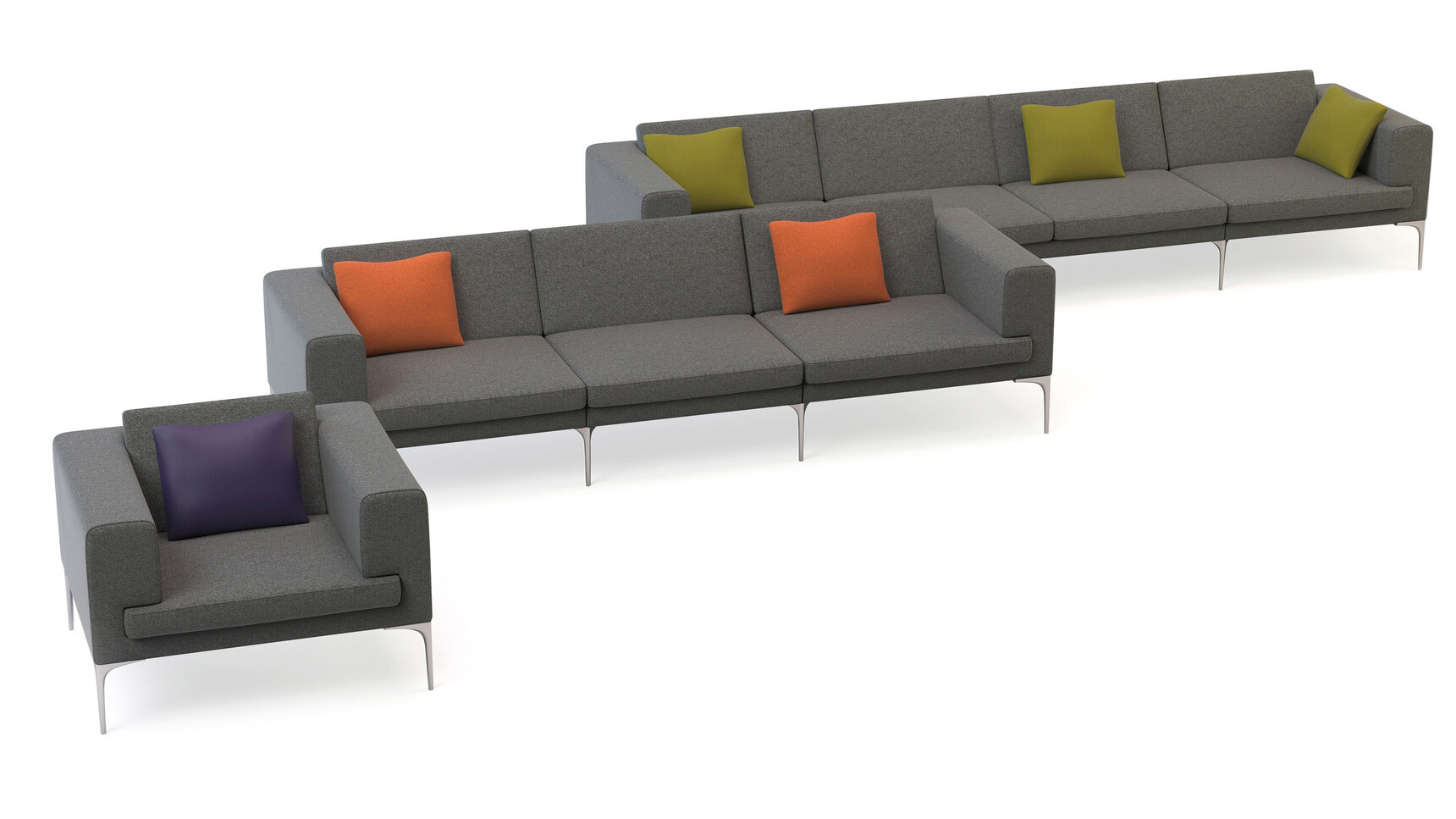 Orangebox Vale Single Seater Armchair With Sofa Modular Units Family Image