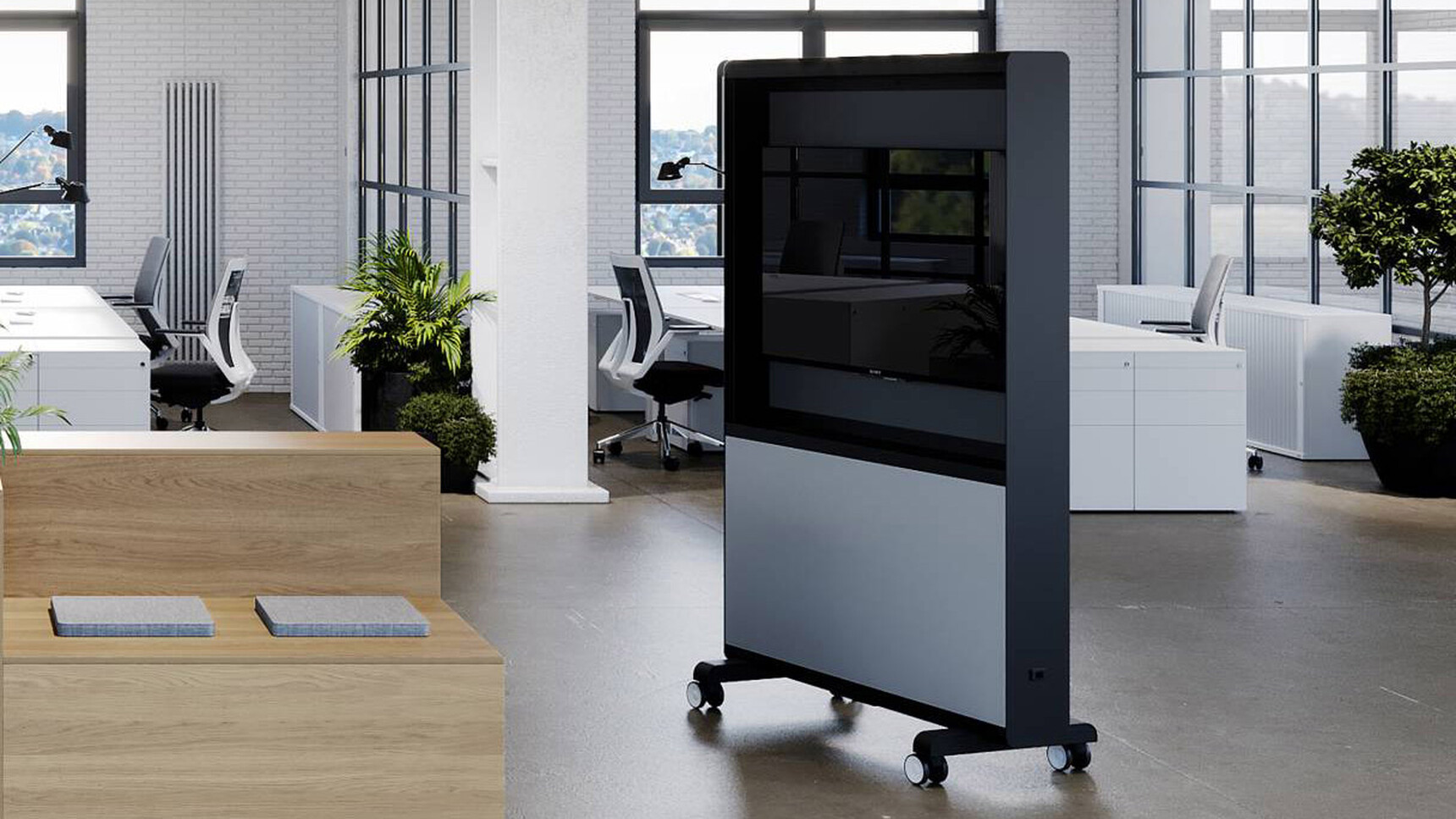 Connection Freedom With Whiteboard And Media Wall Detail Image