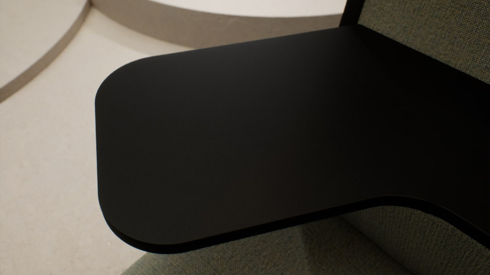 Connection Kuppel Single Seater Work Booth Black Table Detail Image