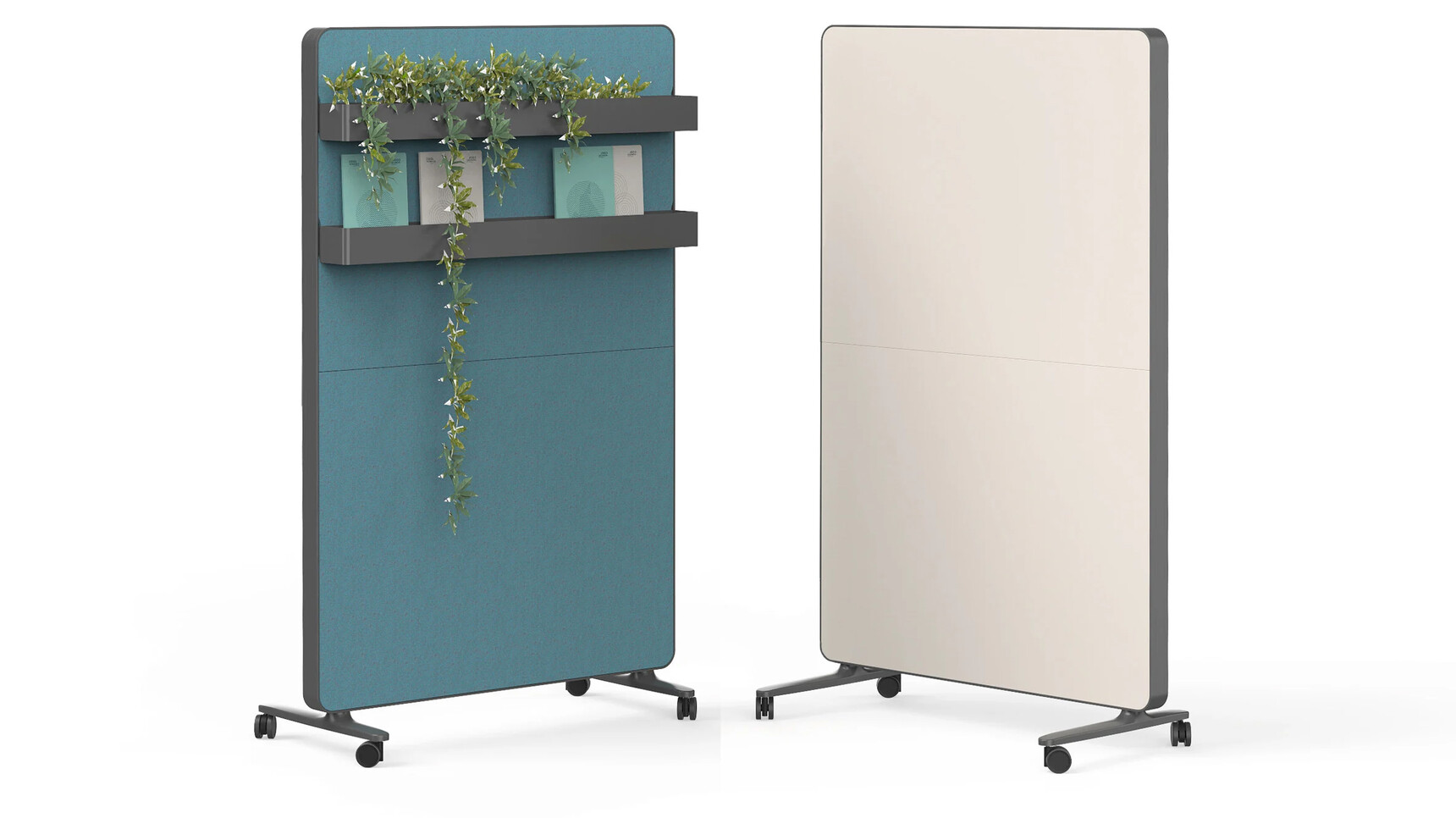 Actiu Caddy 500 Modelo Whiteboard Panels On White Background