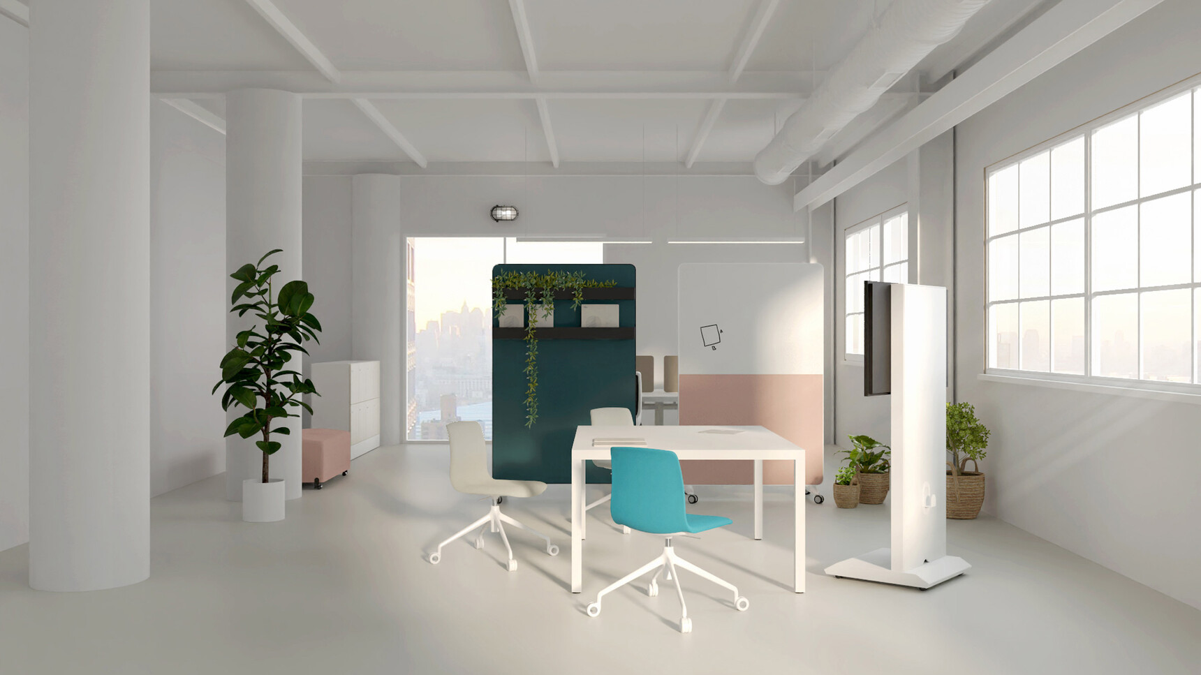 Actiu Caddy 500 Panels In Office Environment