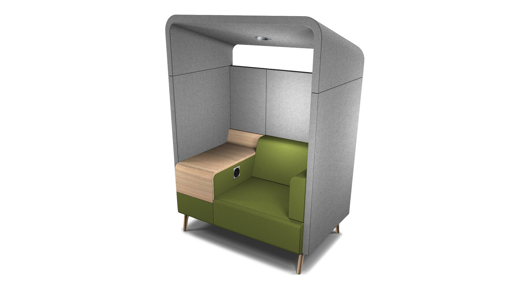 Connection Tryst Single Seat Console Canopy Booth Family Image