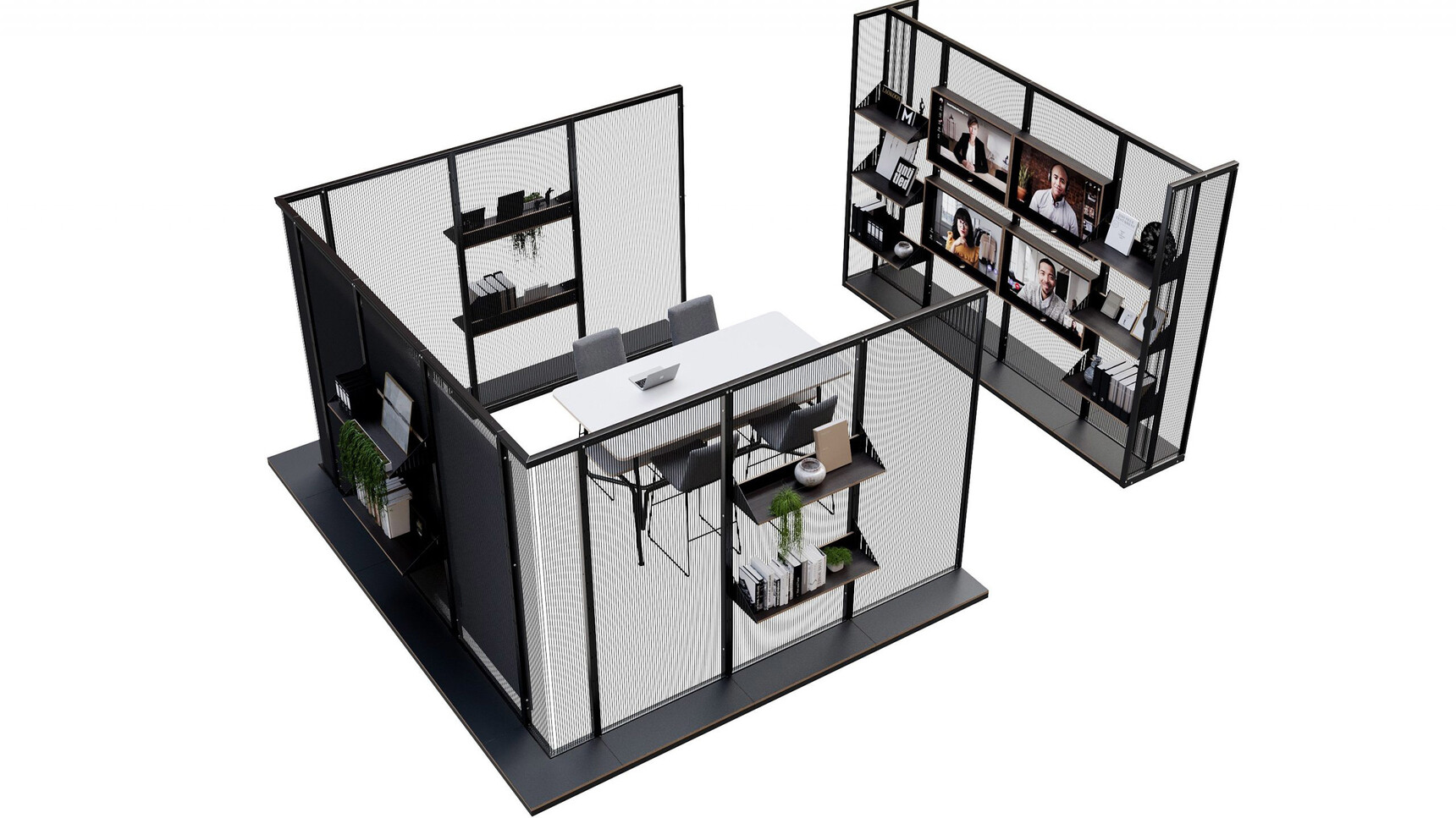 Connection Harp Meeting Space Divider Overhead Family Image