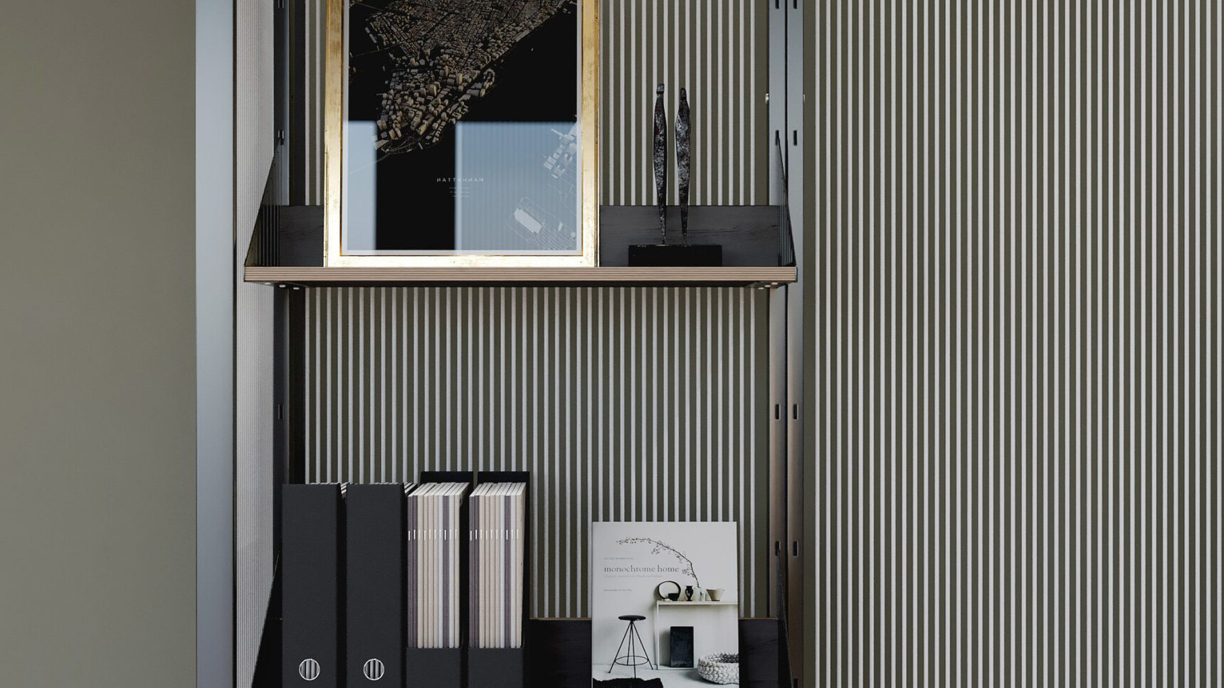 Connection Harp Lounge Space Divider Detail Image Of Shelving White Cords