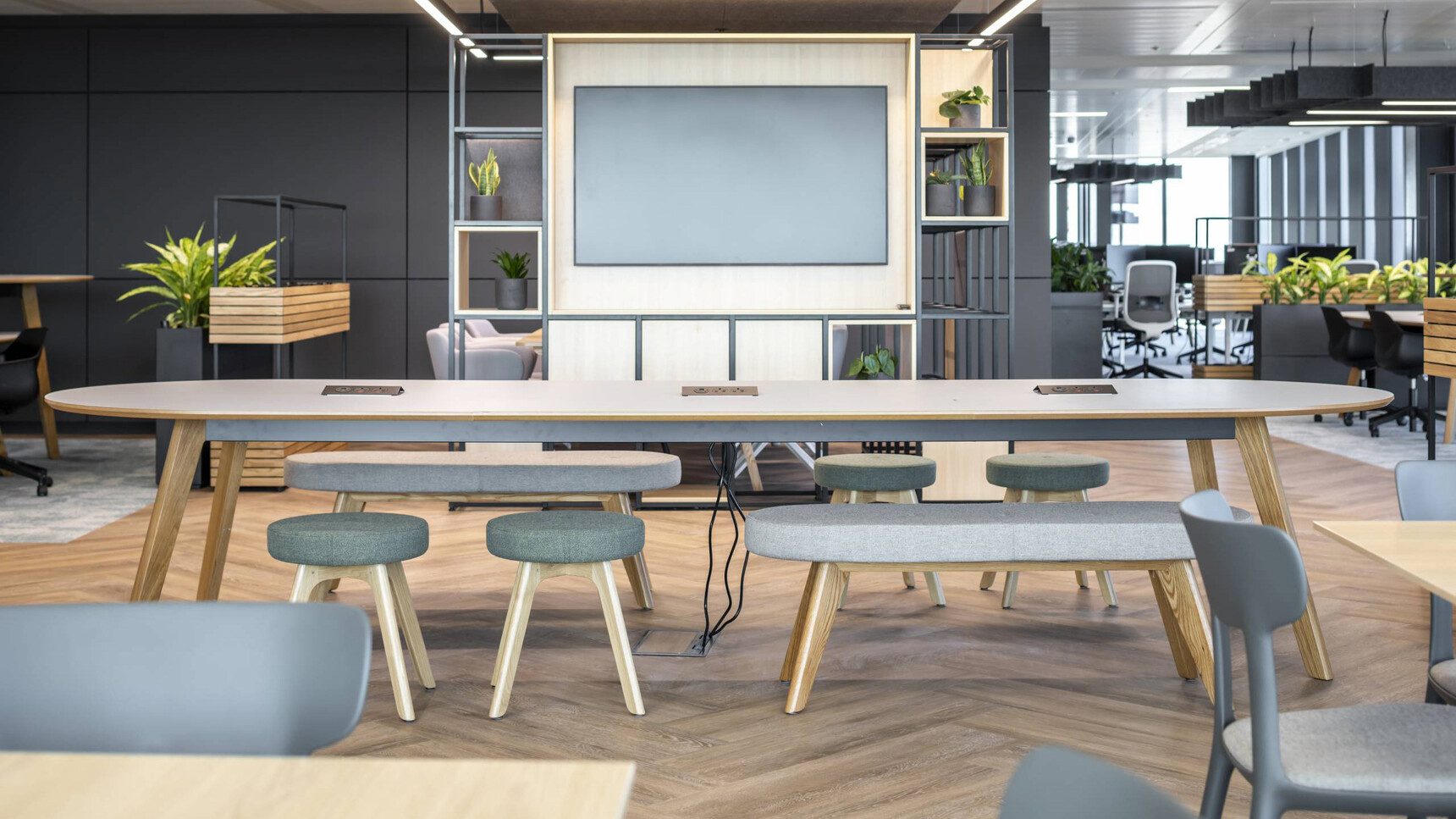 Connection Co. Table D Ended Meeting Table In Office Setting