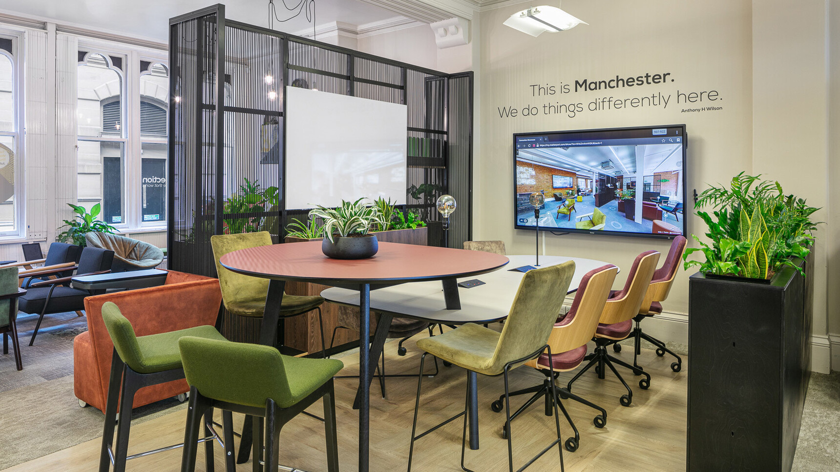 Connection Co. Table Poseur Height Table Stools And Chairs Family Image