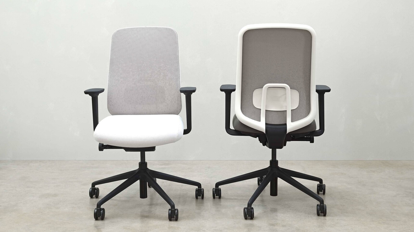 Boss Design Sia Mesh Back Office Chairs Fizz Seaqual Knitted Oyster White Lumbar Family Image