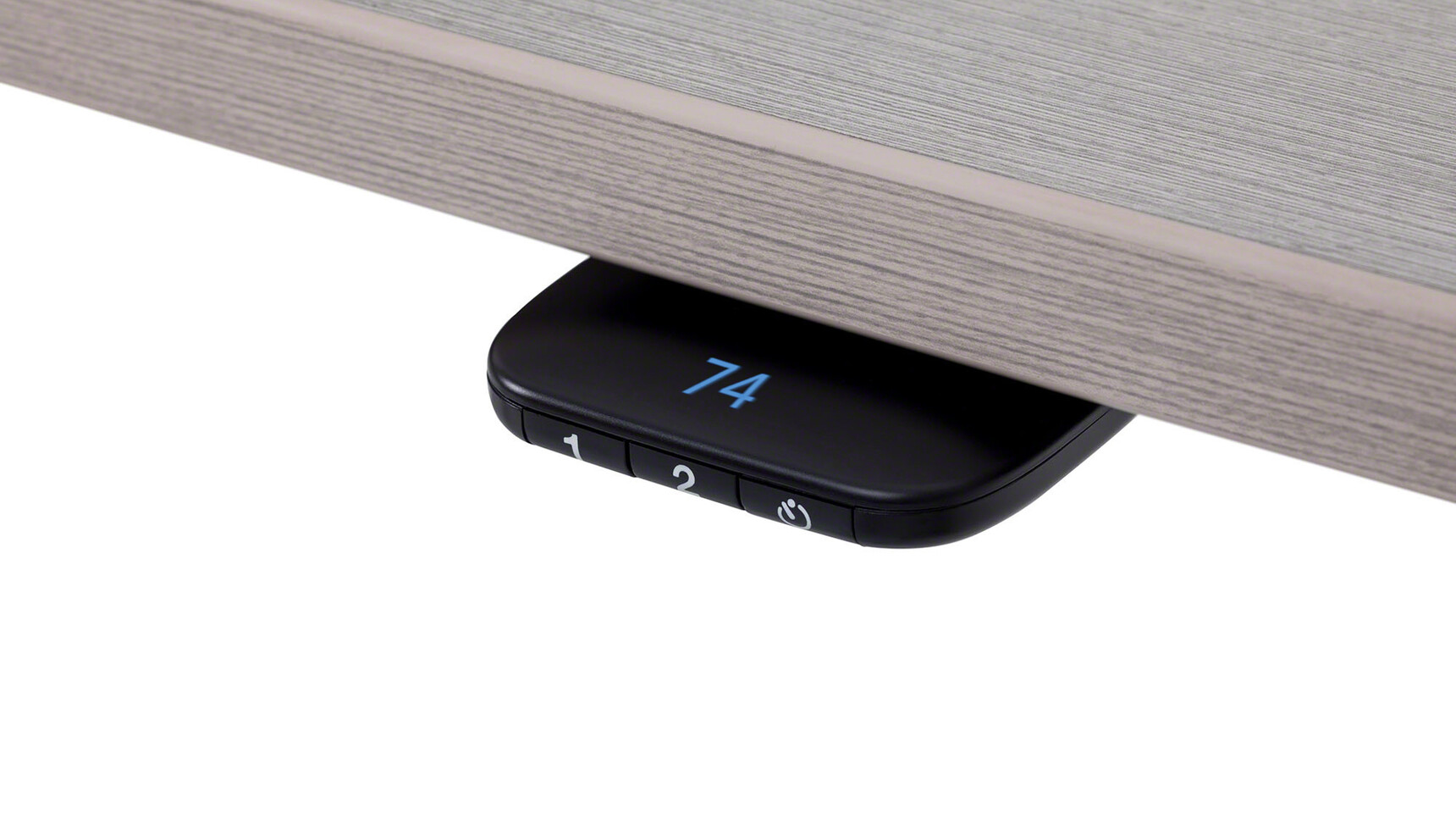 Close Up Image Image Of Steelcase Ology Height Adjustable Bench Desk with Active Touch Showing Adjustable Controls