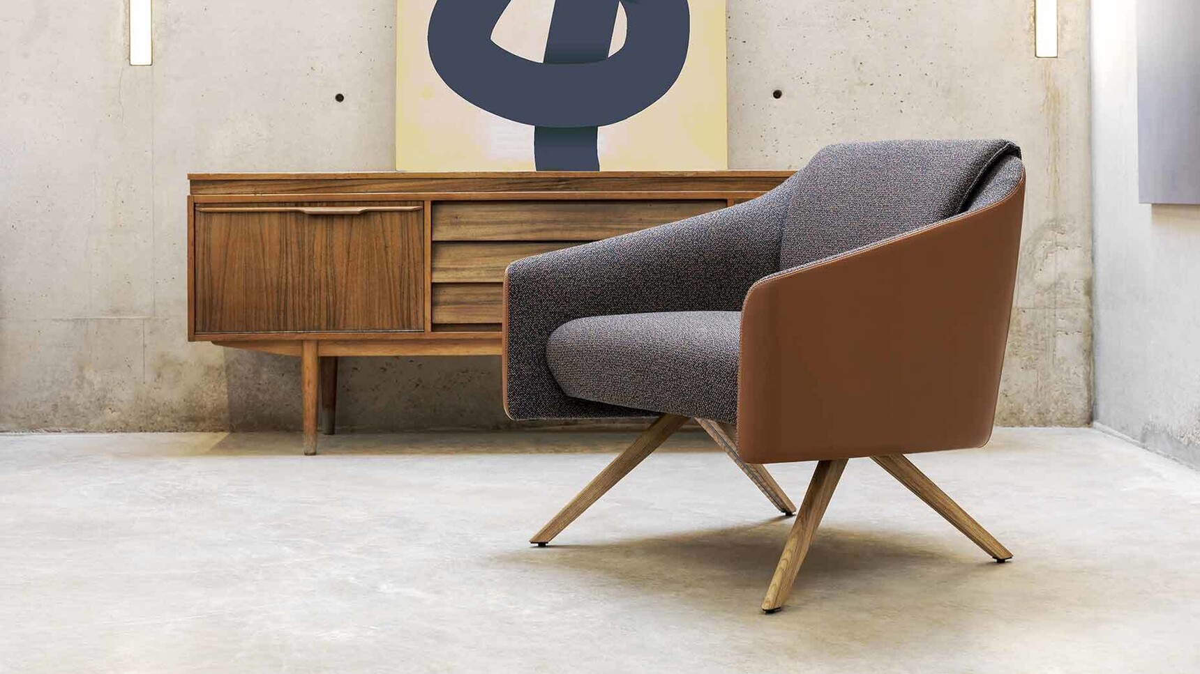 Boss Design DNA Lounge Chair With Timber Legs Family Image