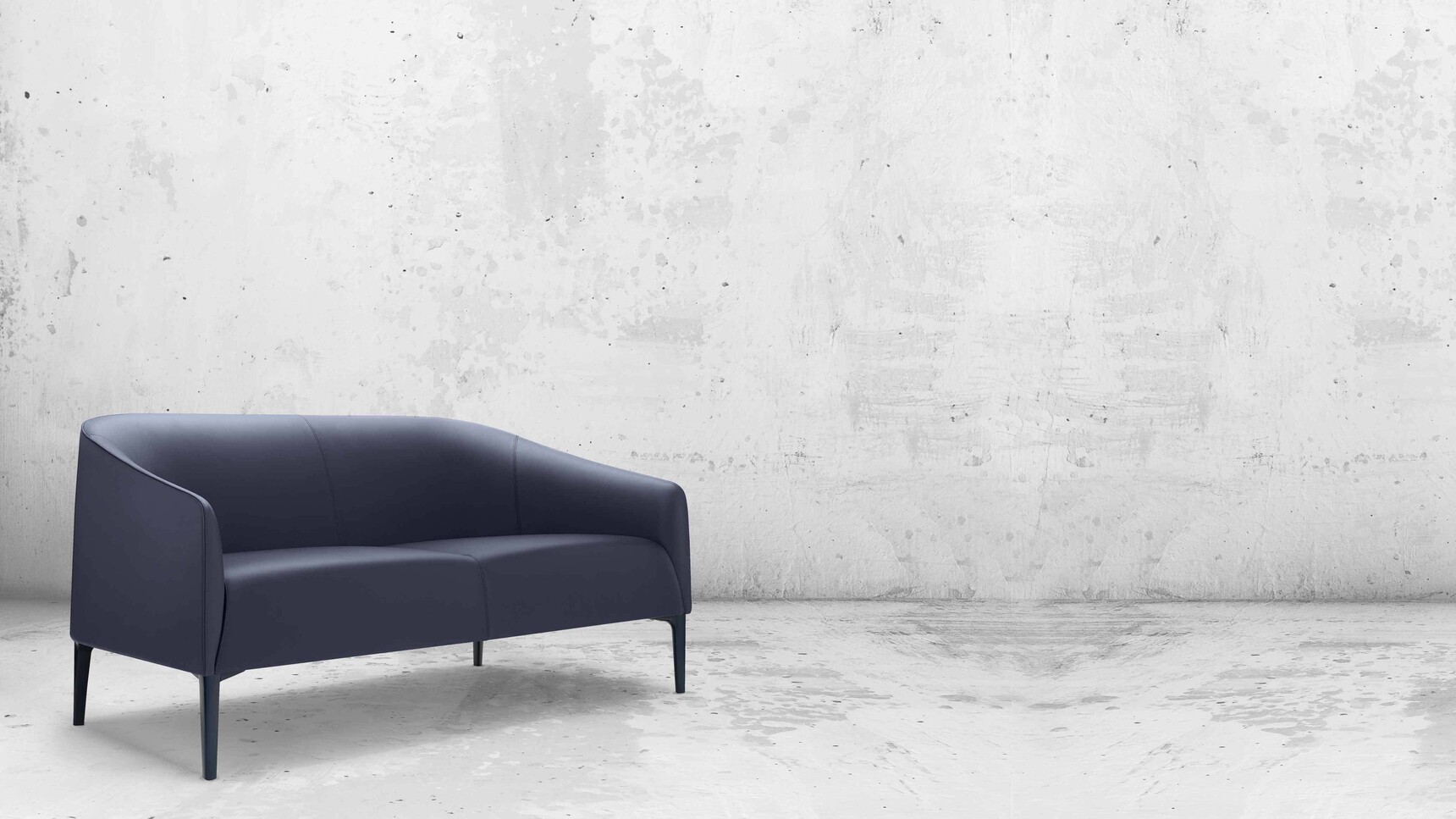 Boss Design Manta Sofa Blue Upholstery Family Image