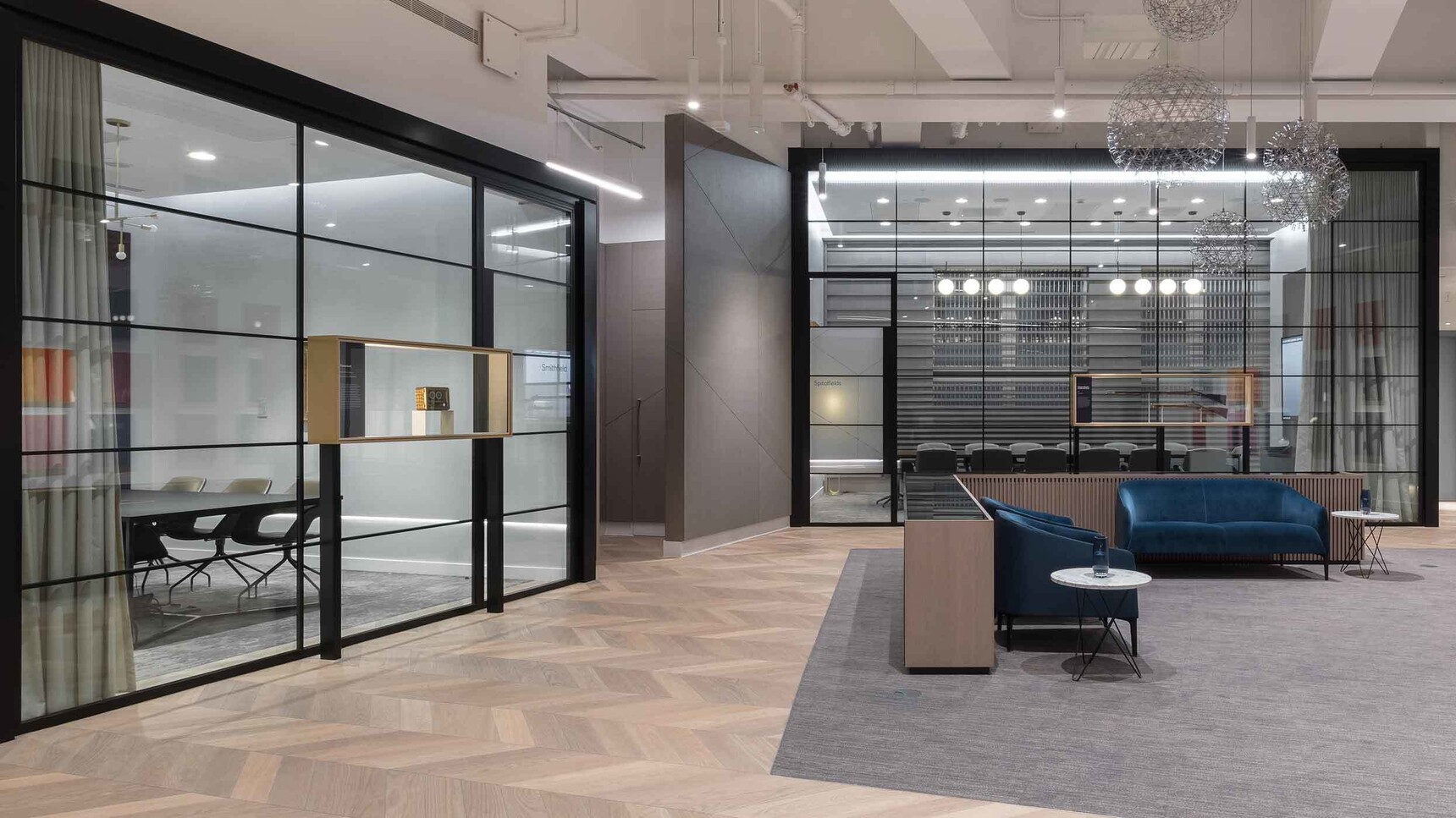 Boss Design Manta Sofa With Armchair In Office Environment