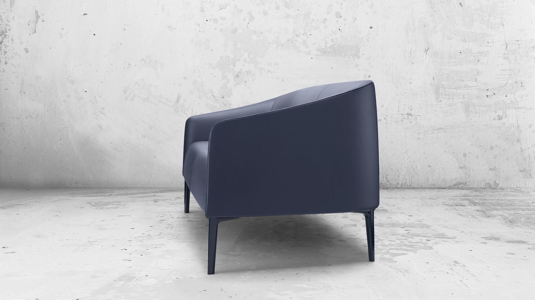 Boss Design Manta Armchair Blue Upholstery Studio Image