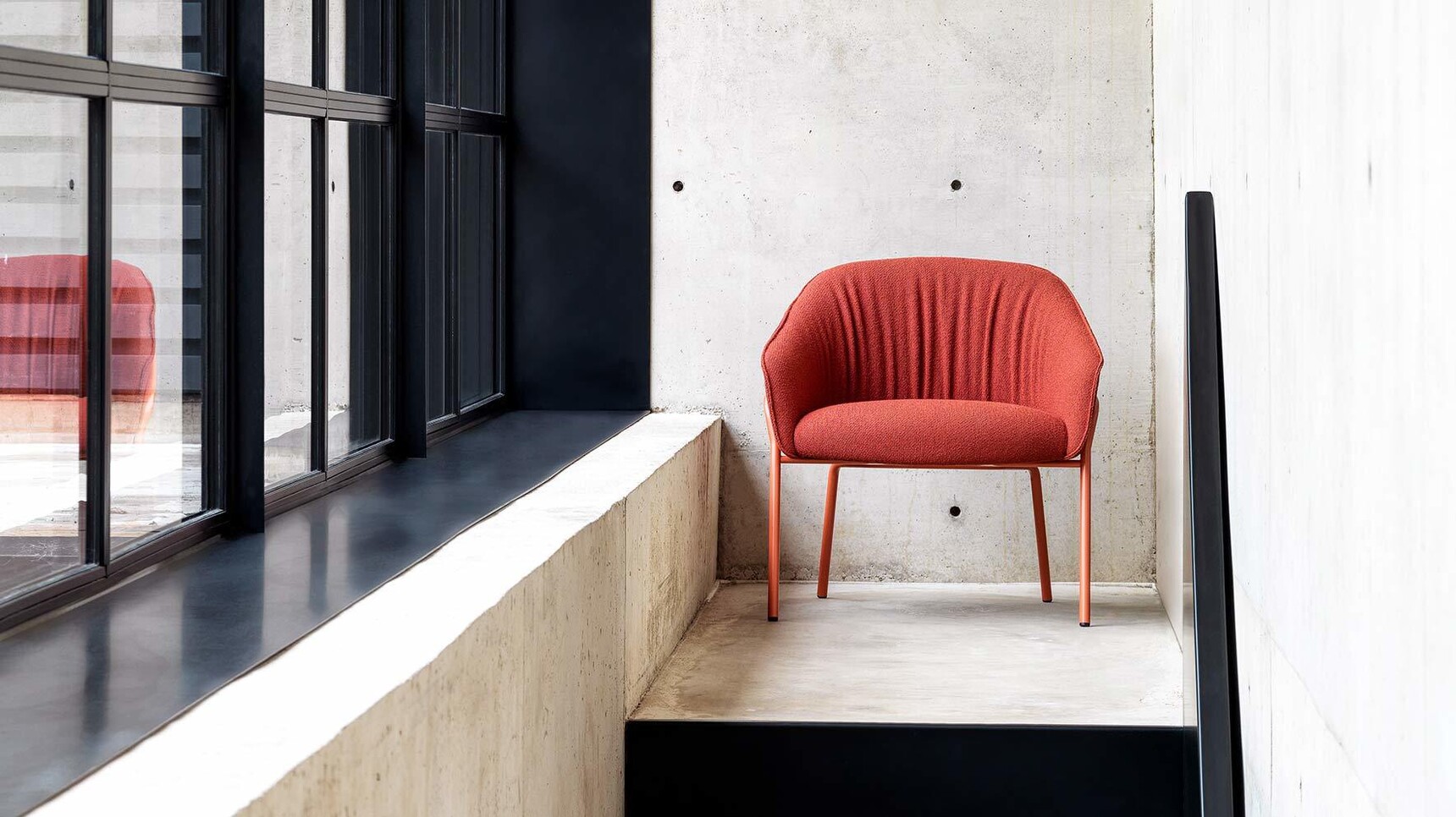 Boss Design Paloma Plush 4 Leg Orange In Situ Image