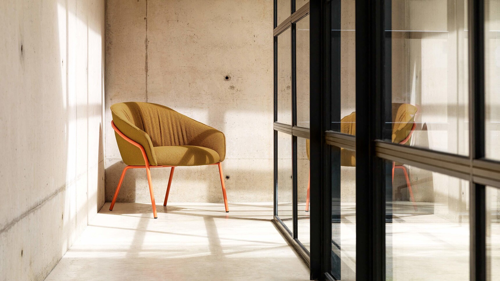 Boss Design Paloma Plush 4 Leg In Office Setting