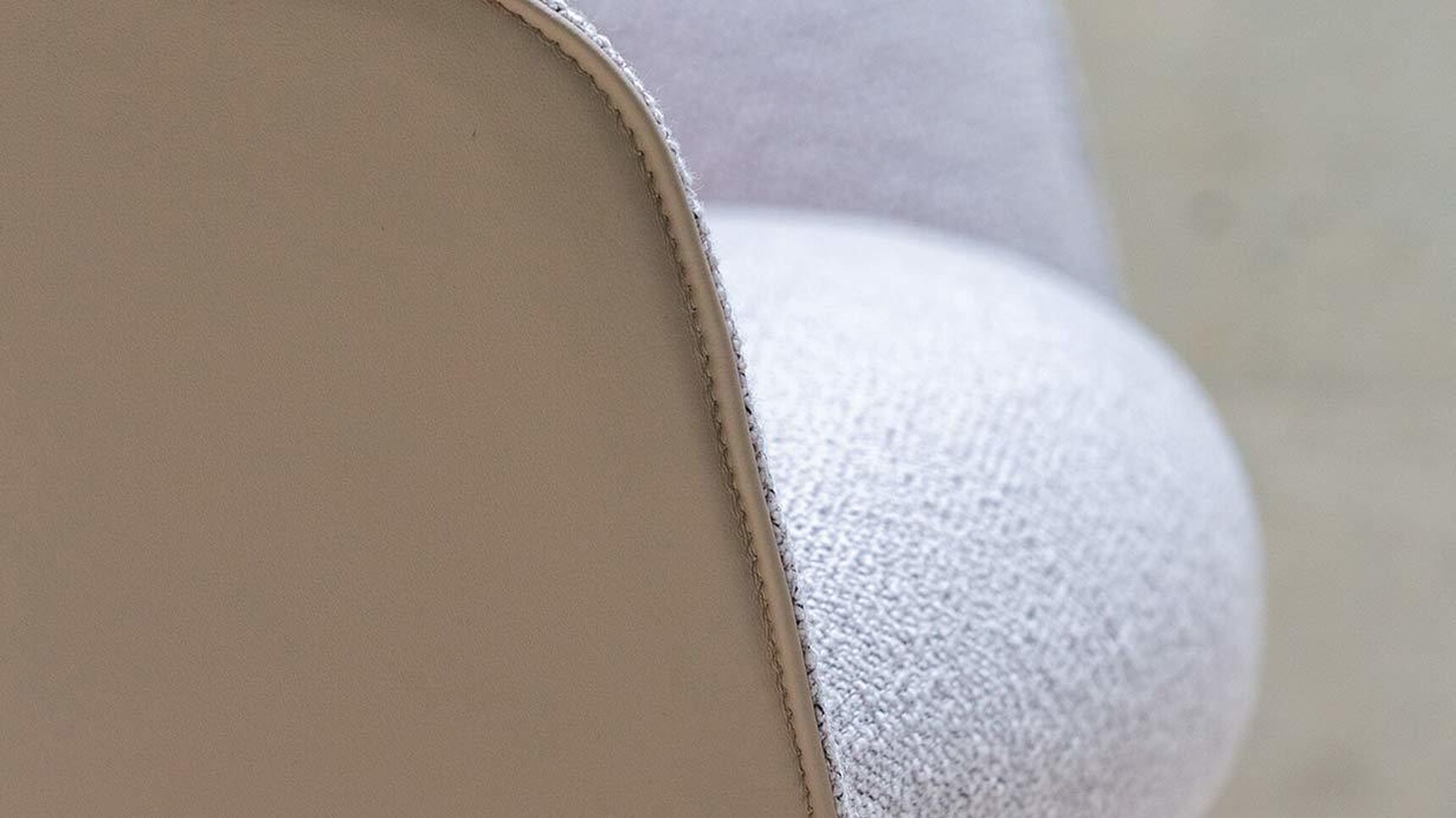 Boss Design Paloma Plush Lounge Chair With Four Star Base Detail Image Of Leather Upholstery