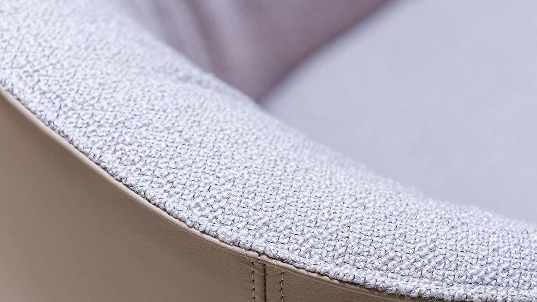 Boss Design Paloma Plush Lounge Chair With Four Star Base Detail Image Of Fabric And Leather