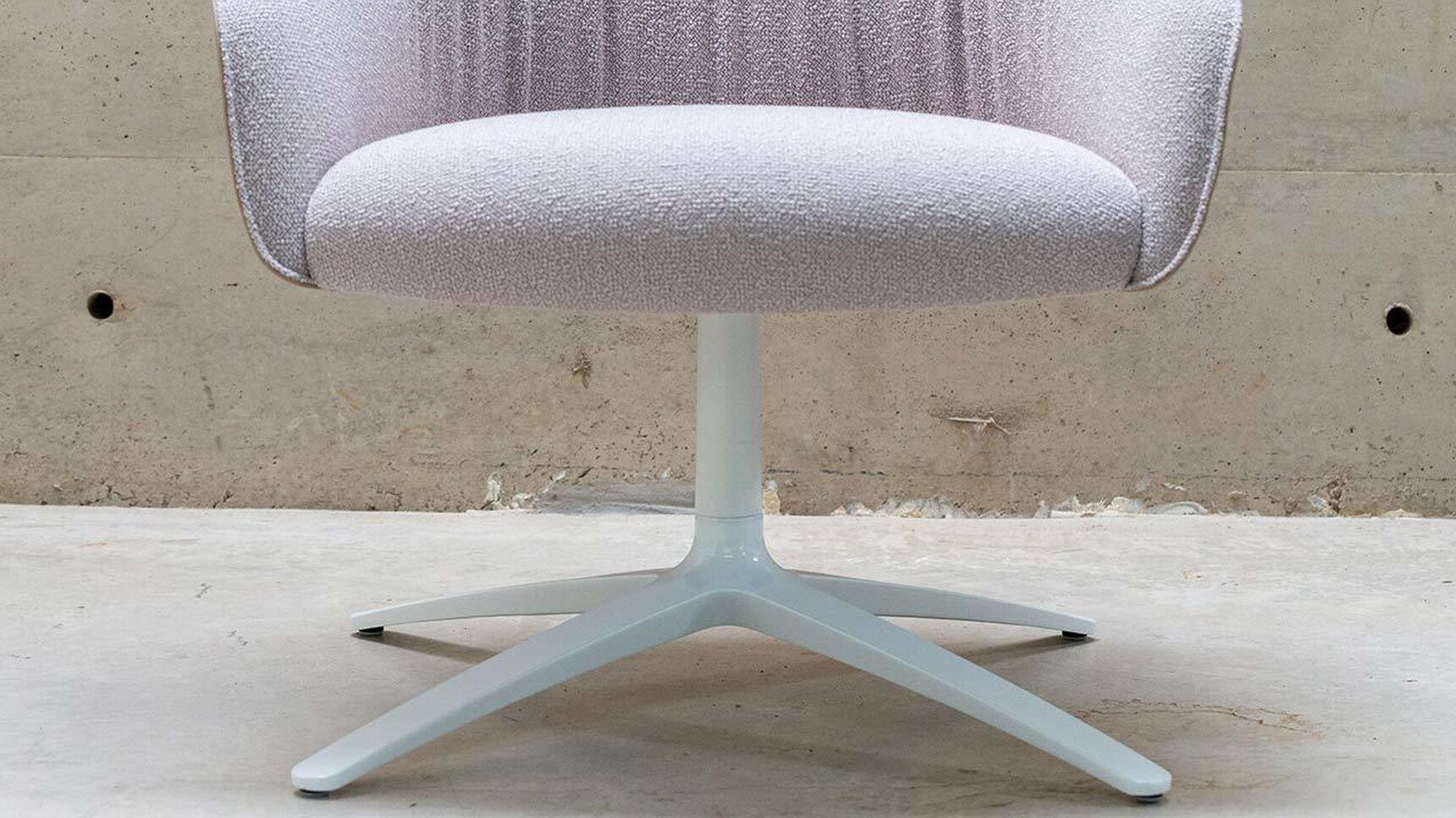 Boss Design Paloma Plush Lounge Chair With Four Star Base Detail Image Of Base