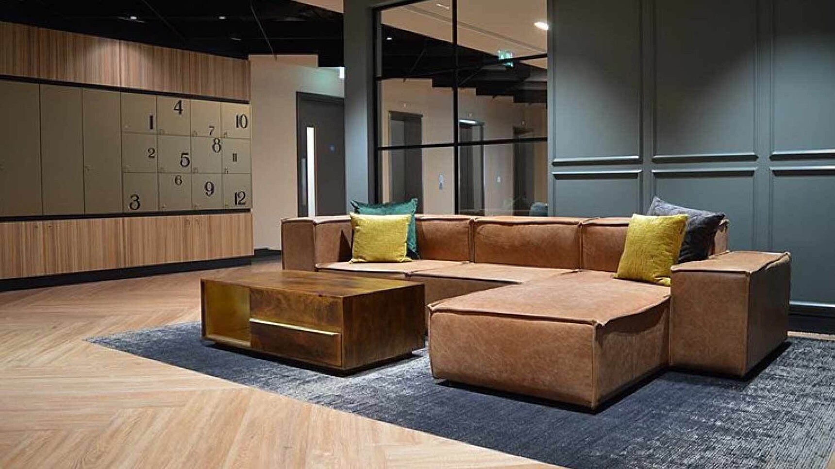 OB&B Seam Modular Sofa In Office Setting