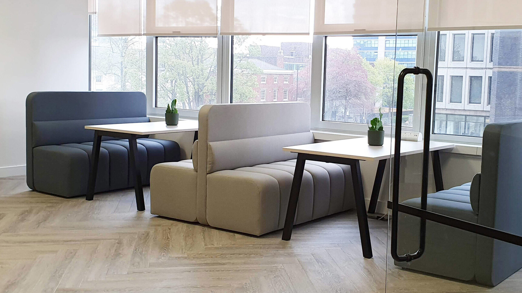 OB&B Bubba Connect Modular Sofa In Office Setting