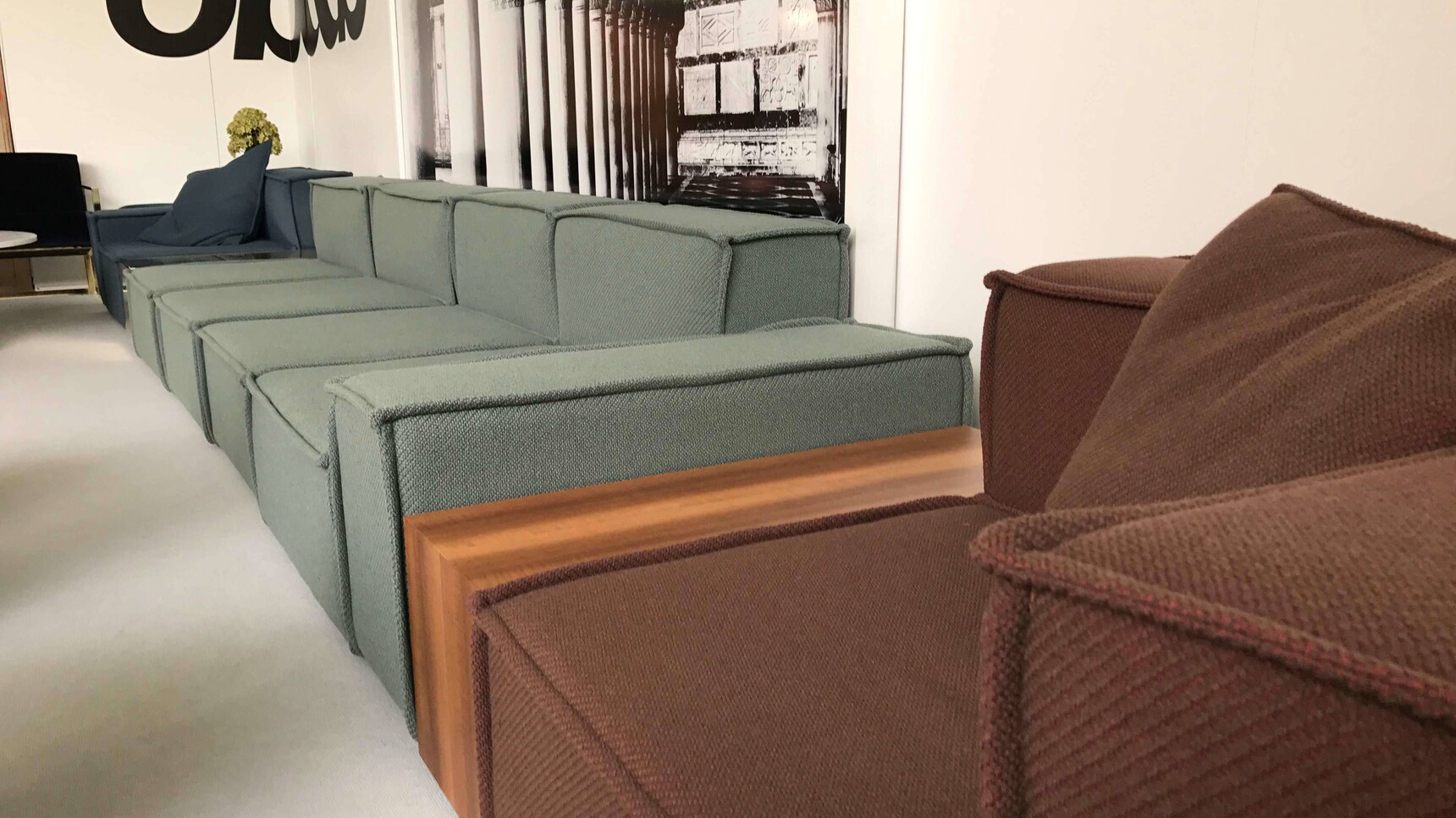 OB&B Seam Sofa In Office Setting