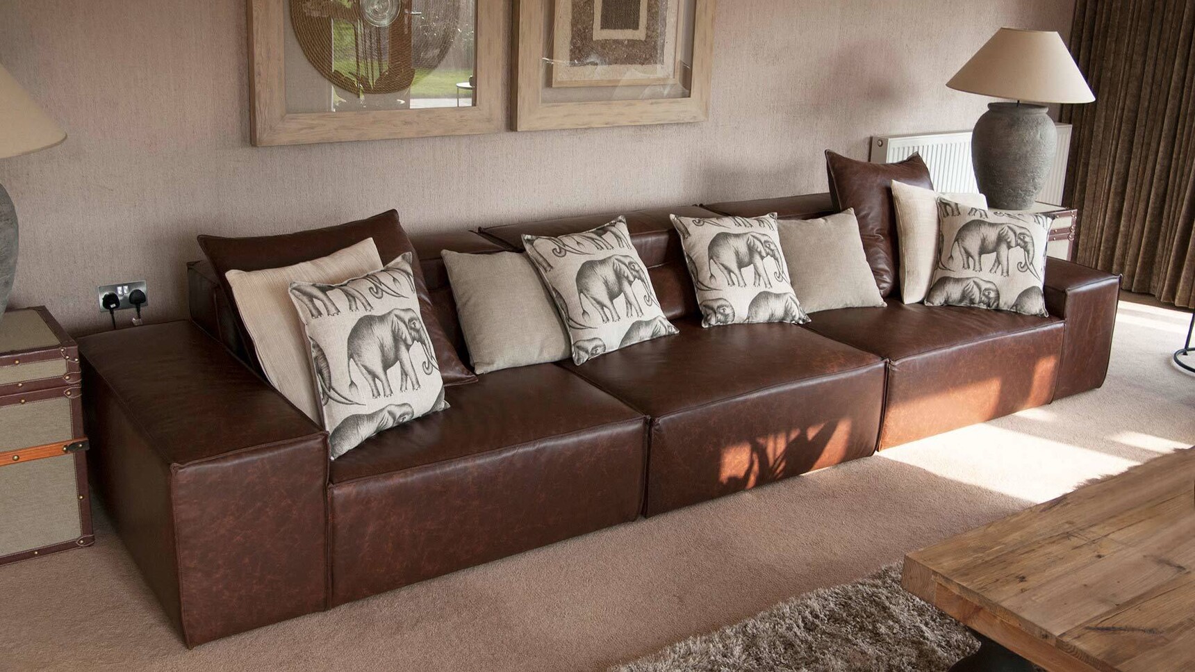 OB&B Seam Sofa In Office Environment