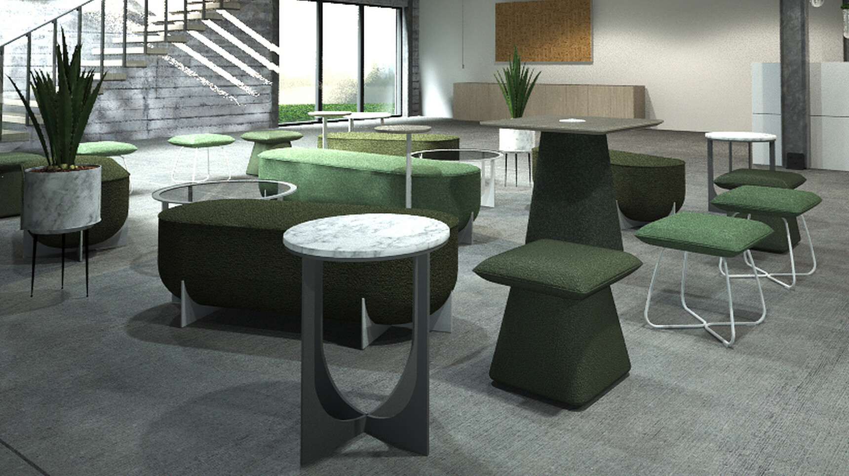 OB&B Scatter Table In Office Environment