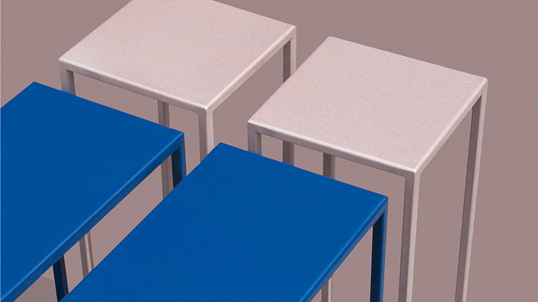 OB&B Linea Pink Blue Finish Detail Image