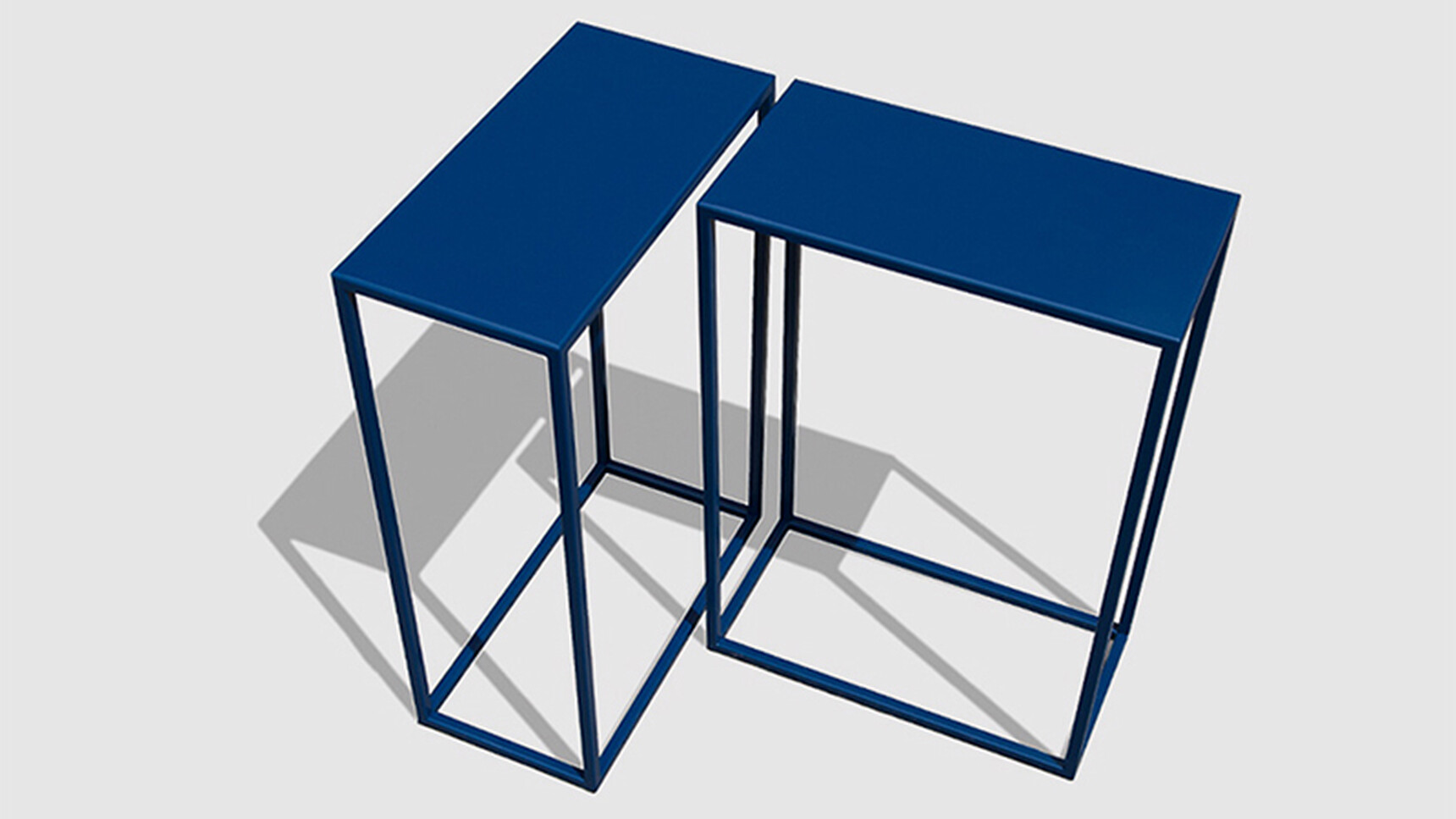 OB&B Linea Table Blue Finish Family Image