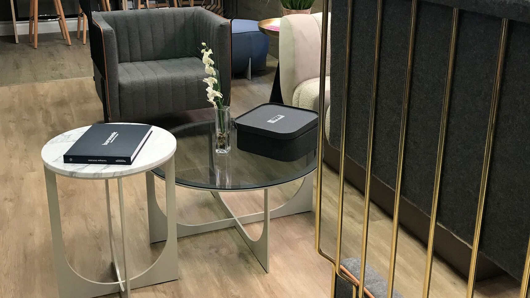 OB&B Halo Tables In Office Setting