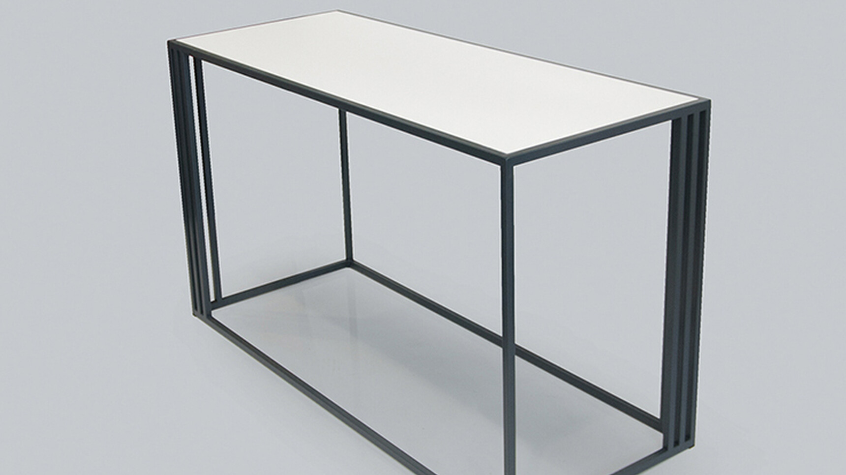 OB&B Club Console Table White Top Family Image