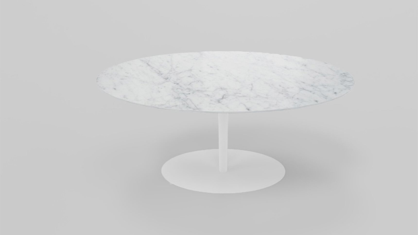 OB&B Club Ped Oval Dining Table White Family Image