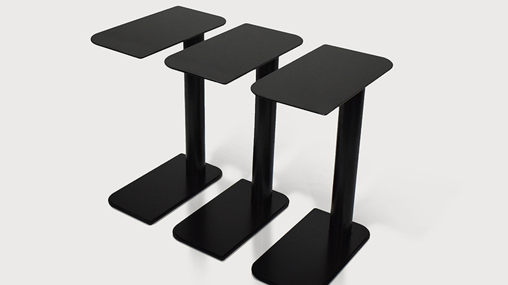 OB&B Bubba Tables Black Finish Family Image