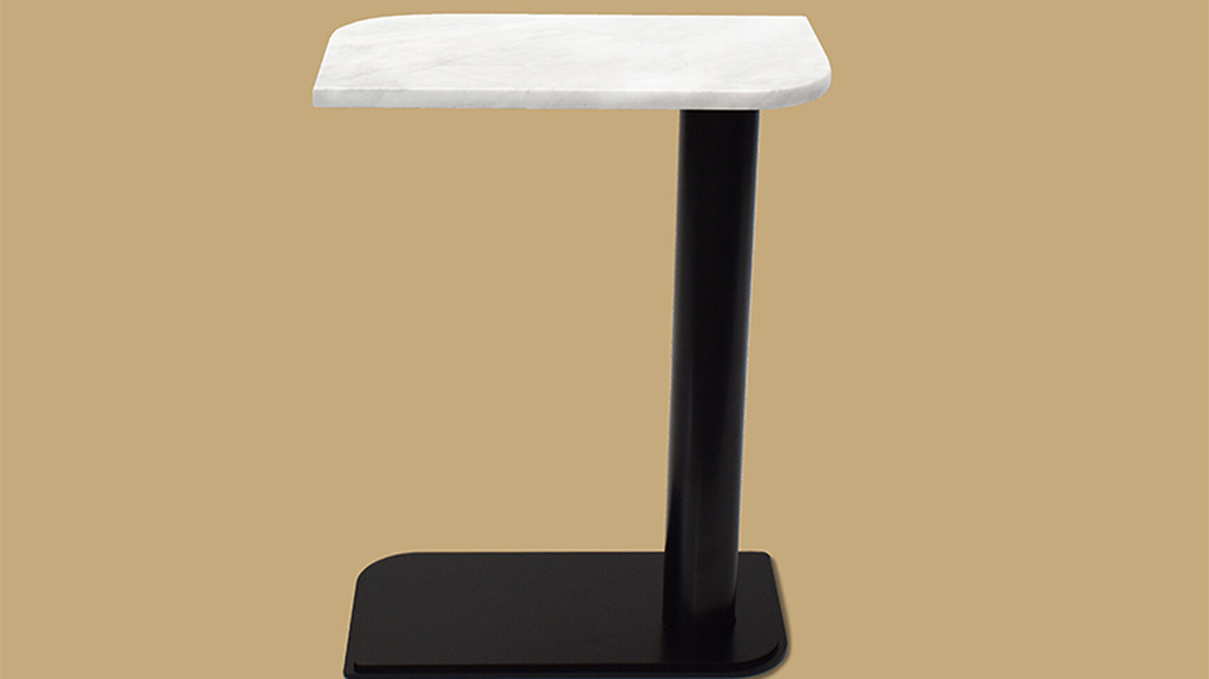 OB&B Bubba Table Marble Top Black Base Family Image