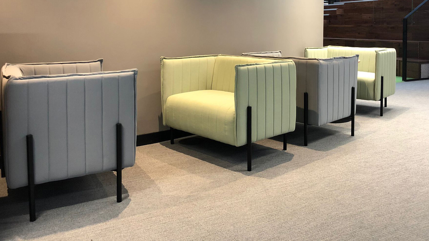 OB&B Radd Lounge Chairs In Lounge Setting